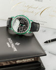 Patek Philippe - Patek Philippe Platinum and Emerald Perpetual Calendar Chronograph Watch Ref. 5271 - The Keystone Watches