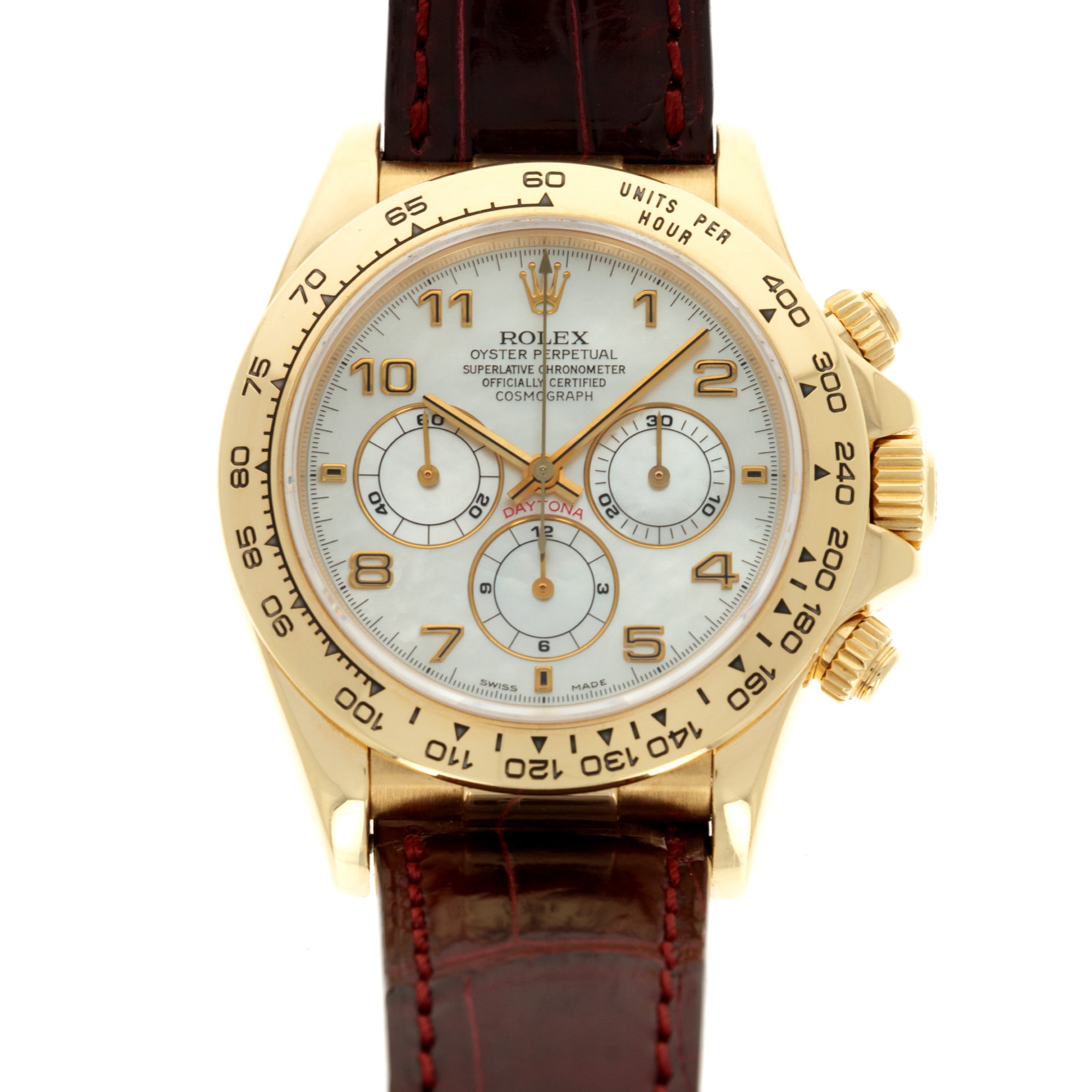 Rolex - Rolex yellow Gold Daytona Ref. 16518 with Mother of Pearl Dial - The Keystone Watches