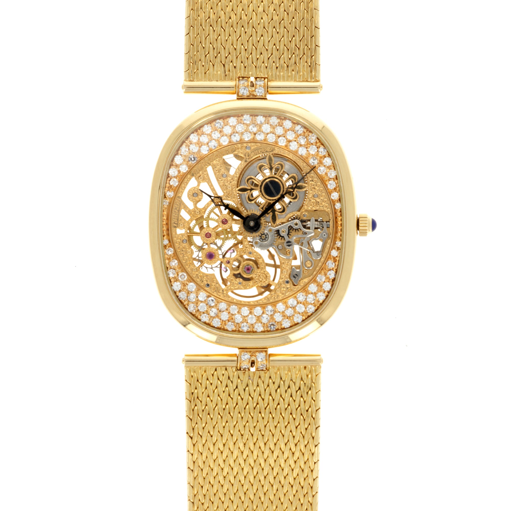 Patek Philippe - Patek Philippe Yellow Gold and Diamond Skeleton Watch Ref. 3881 - The Keystone Watches