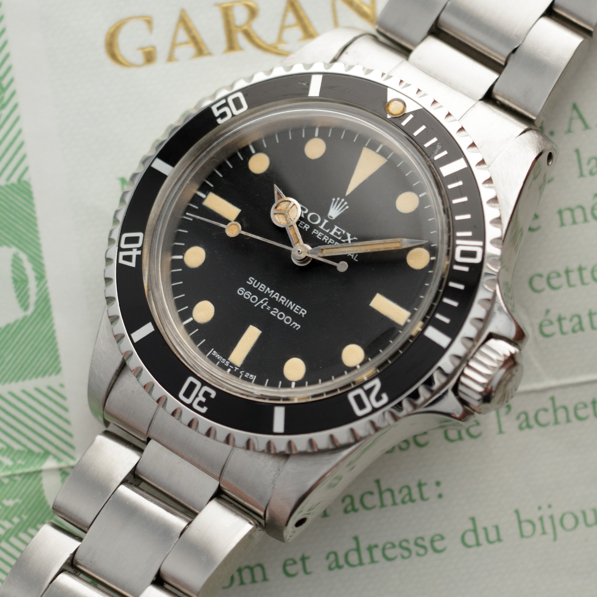 Rolex - Rolex Steel Maxi Dial Submariner Ref. 5513 with Original Warranty - The Keystone Watches