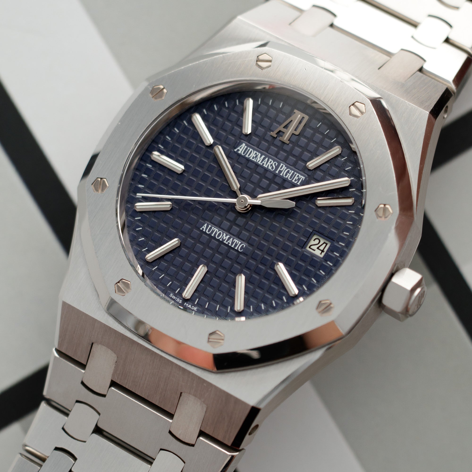 Audemars Piguet - Audemars Piguet Steel Royal Oak Ref. 15300 with Blue Dial - The Keystone Watches