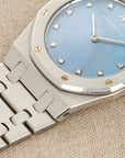 Audemars Piguet - Audemars Piguet Platinum Royal Oak with Mother of Pearl and Diamond Dial - The Keystone Watches