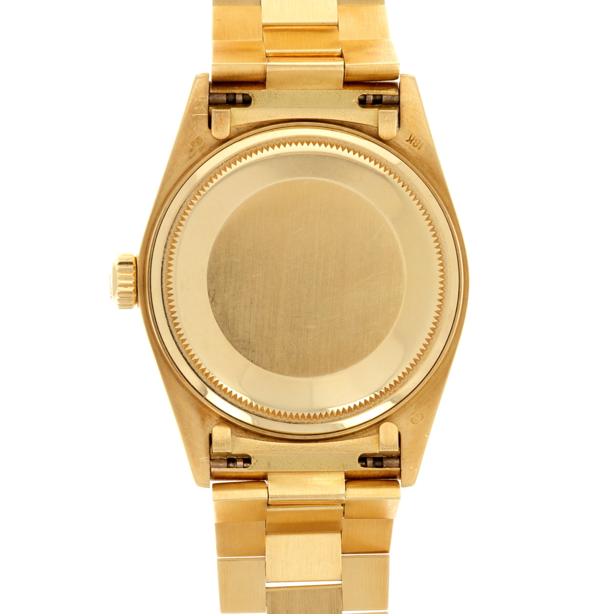Rolex - Rolex Yellow Gold Day-Date Ref. 18048 with Factory Sapphire Diamond String Dial - The Keystone Watches