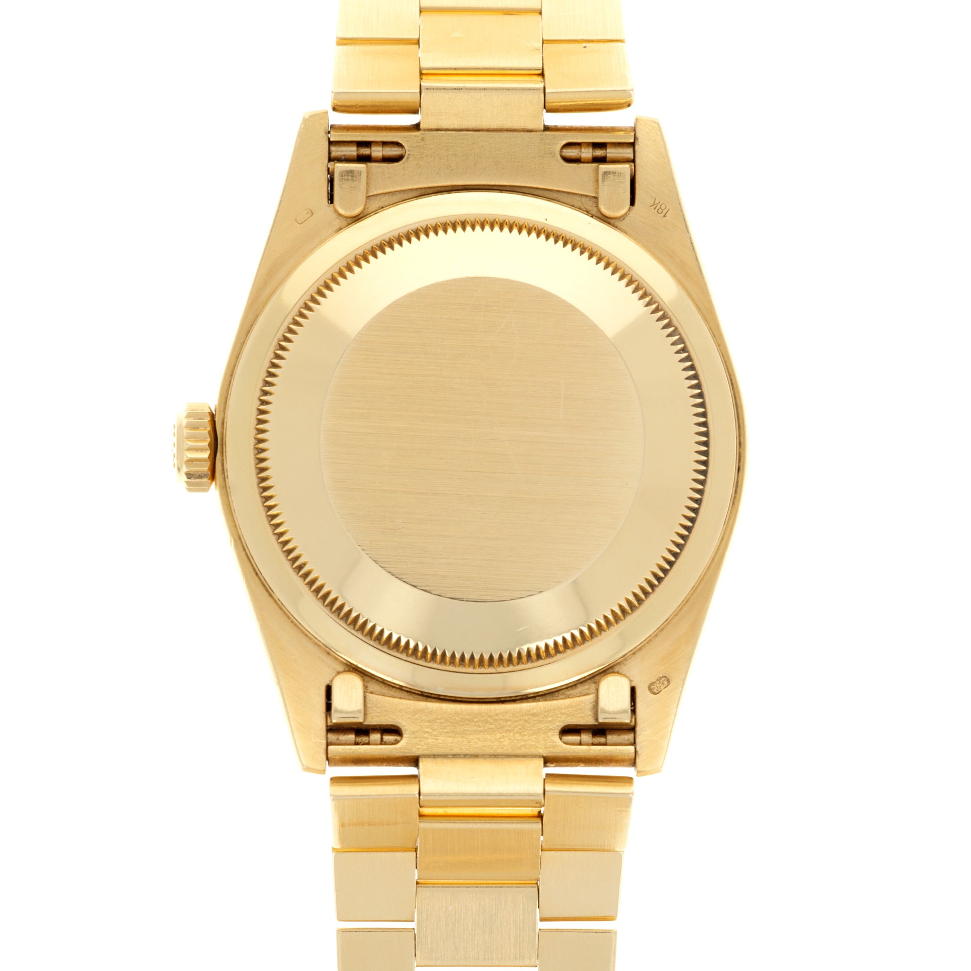 Rolex - Rolex Yellow Gold Day-Date Ref. 18378 with Factory Ruby and Diamond Bezel - The Keystone Watches