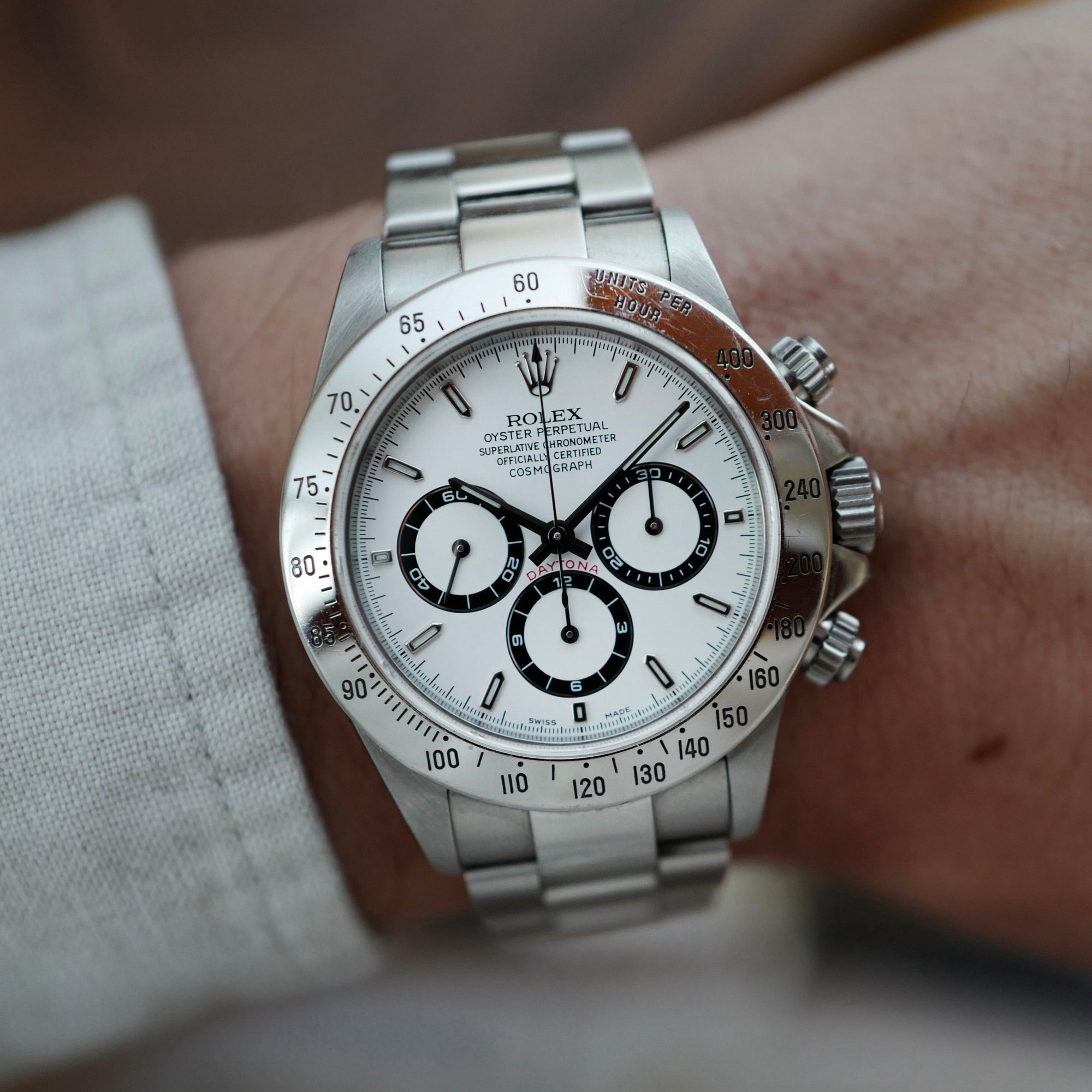 Rolex - Rolex Steel Zenith Daytona Ref. 16520 with Original Warranty Paper - The Keystone Watches