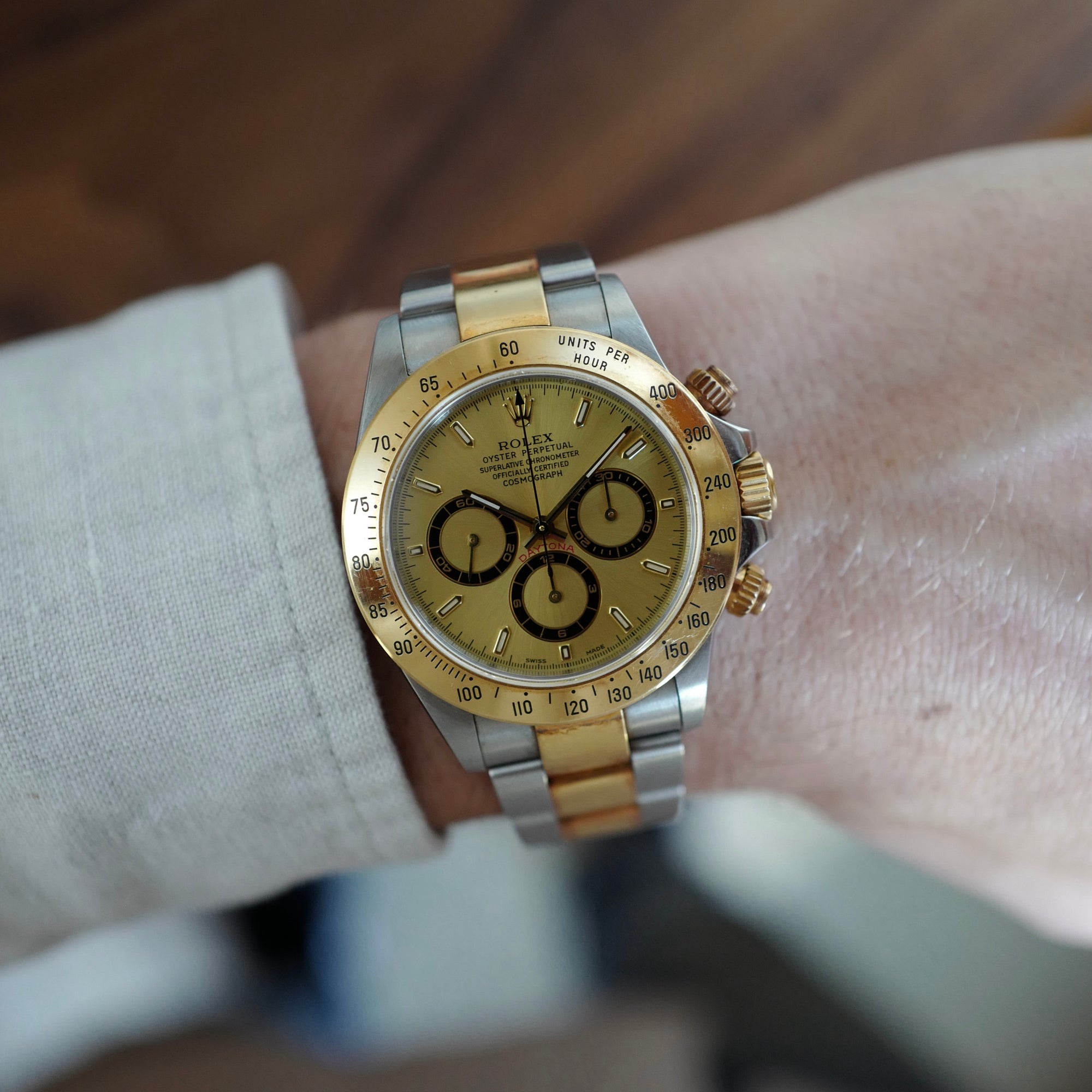 Rolex - Rolex Two-Tone Zenith Daytona Ref. 16523 with Champagne Dial - The Keystone Watches