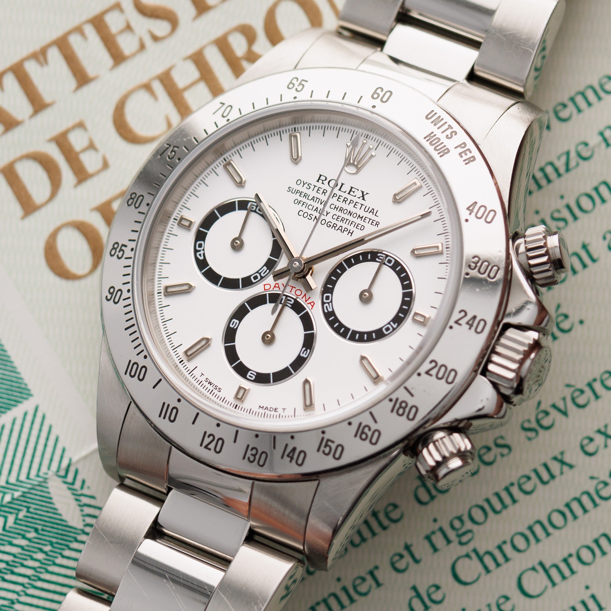 Rolex - Rolex Steel Zenith Daytona Chronograph Ref. 16520 with Original Warranty - The Keystone Watches