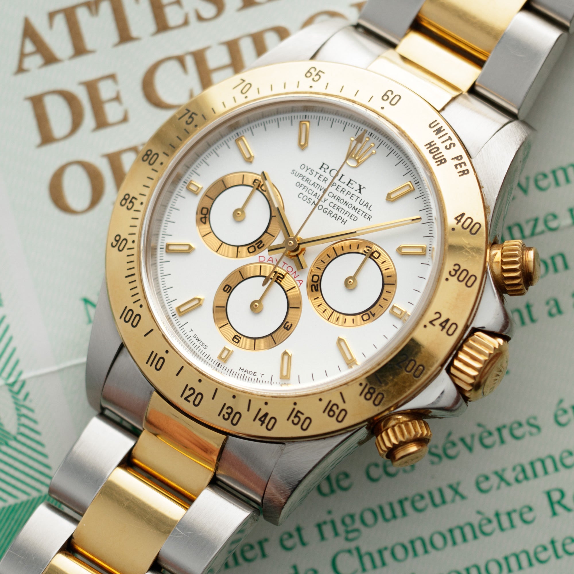 Rolex - Rolex Two-Tone Zenith Daytona Ref. 16523 with Original Warranty - The Keystone Watches