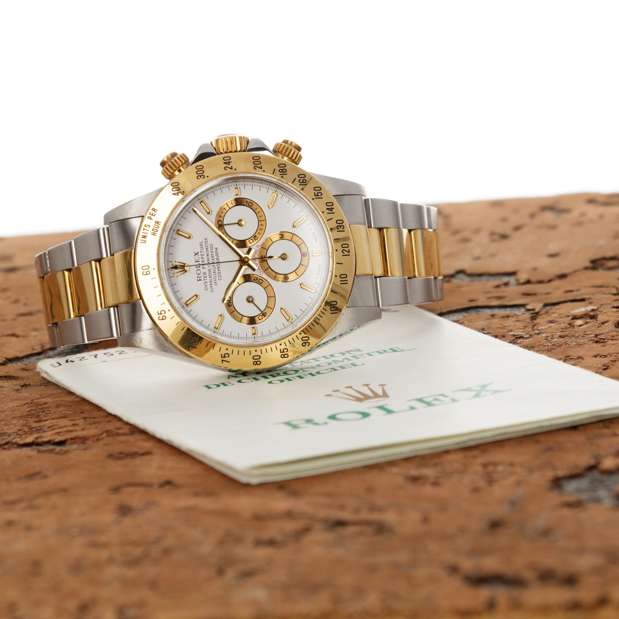 Rolex - Rolex Two-Tone Zenith Daytona Ref. 16523 with Original Warranty - The Keystone Watches