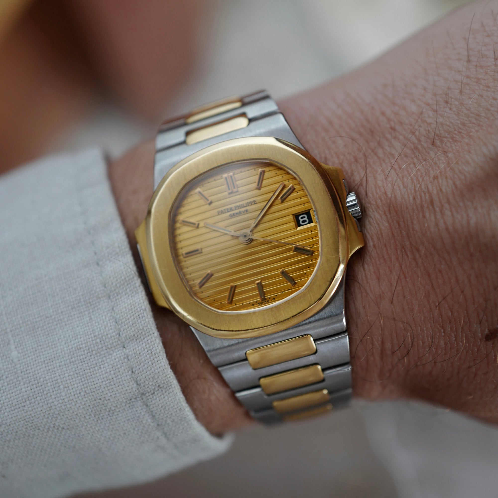 Patek Philippe - Patek Philippe Two-Tone Nautilus Watch Ref. 3800 - The Keystone Watches