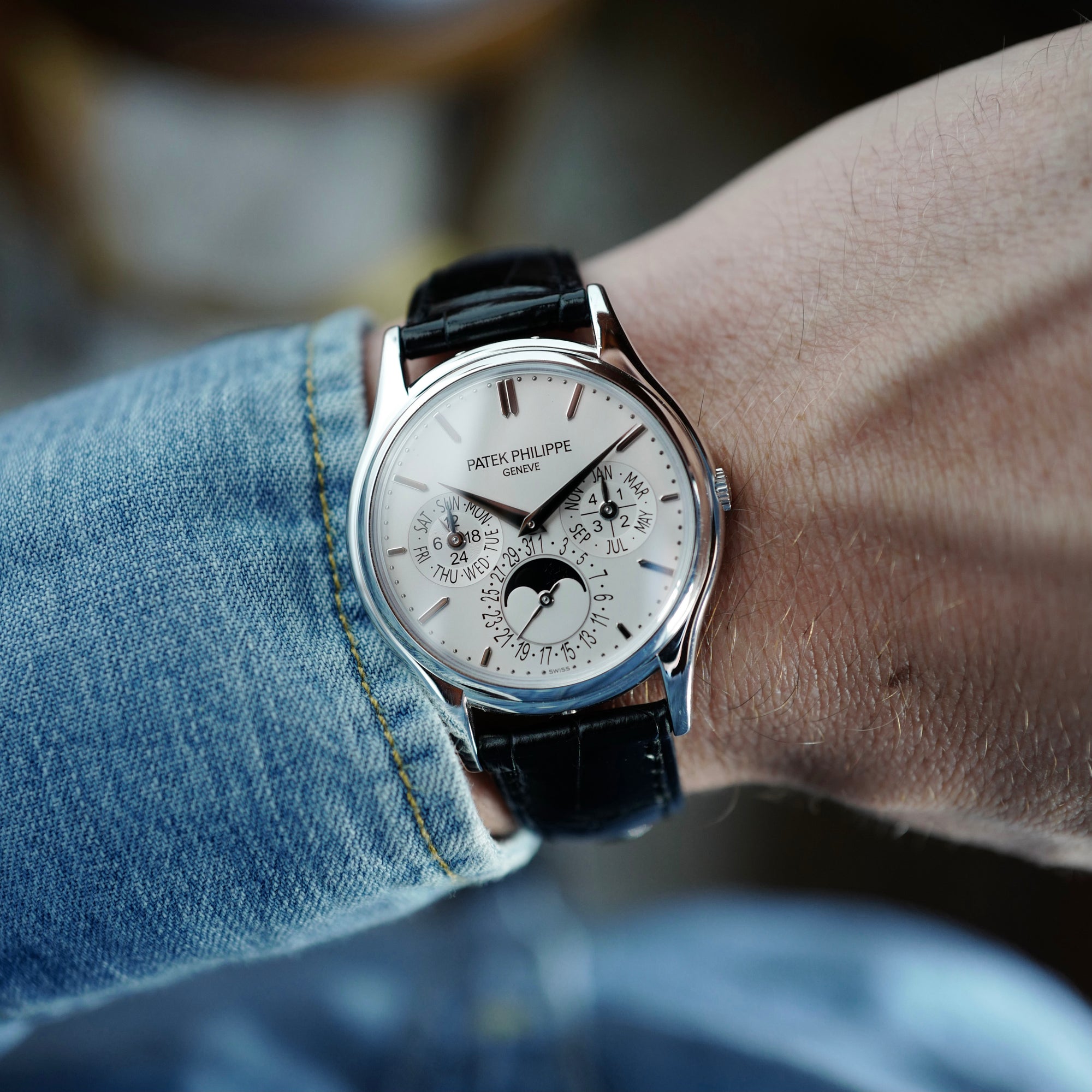 Patek Philippe - Patek Philippe White Gold Perpetual Calendar Watch Ref. 5140 - The Keystone Watches