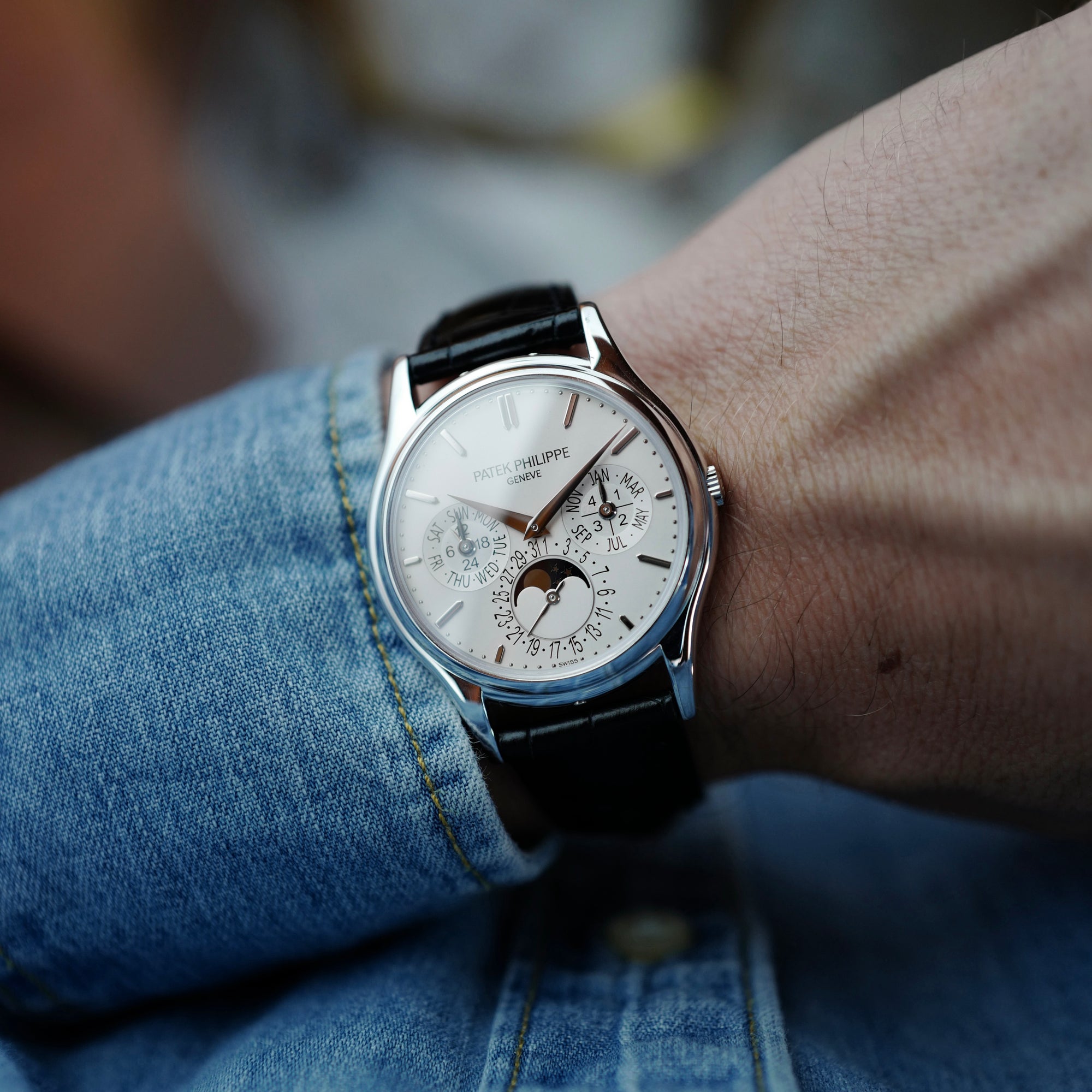 Patek Philippe - Patek Philippe White Gold Perpetual Calendar Watch Ref. 5140 - The Keystone Watches