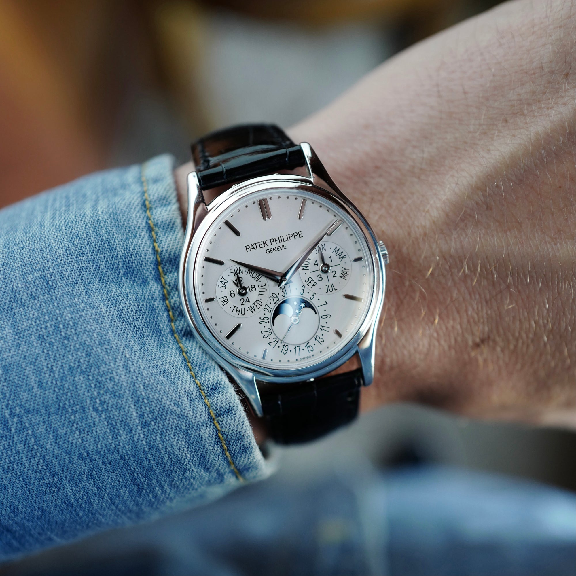 Patek Philippe - Patek Philippe White Gold Perpetual Calendar Watch Ref. 5140 - The Keystone Watches