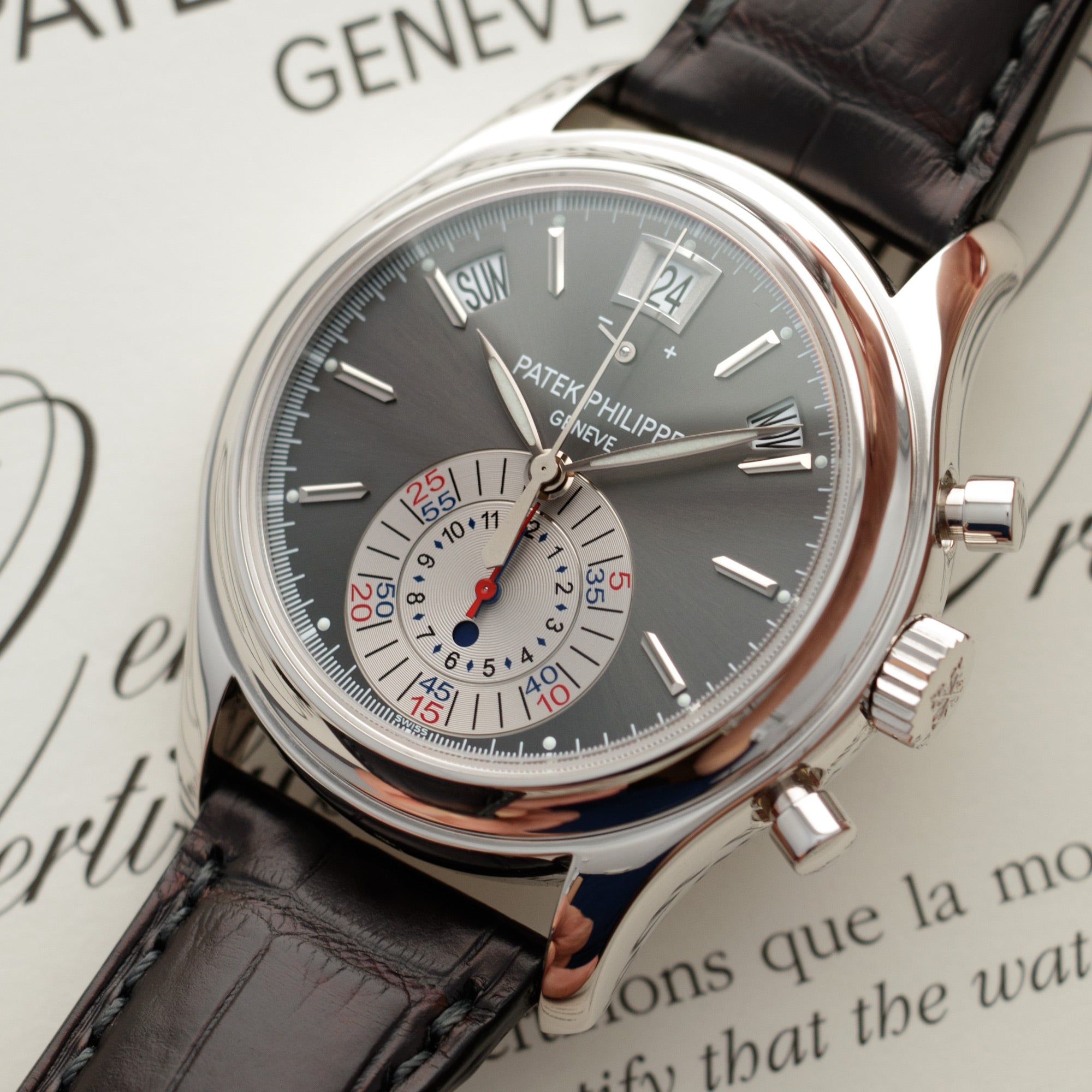Patek Philippe - Patek Philippe Platinum Annual Calendar Chronograph Ref. 5960 - The Keystone Watches