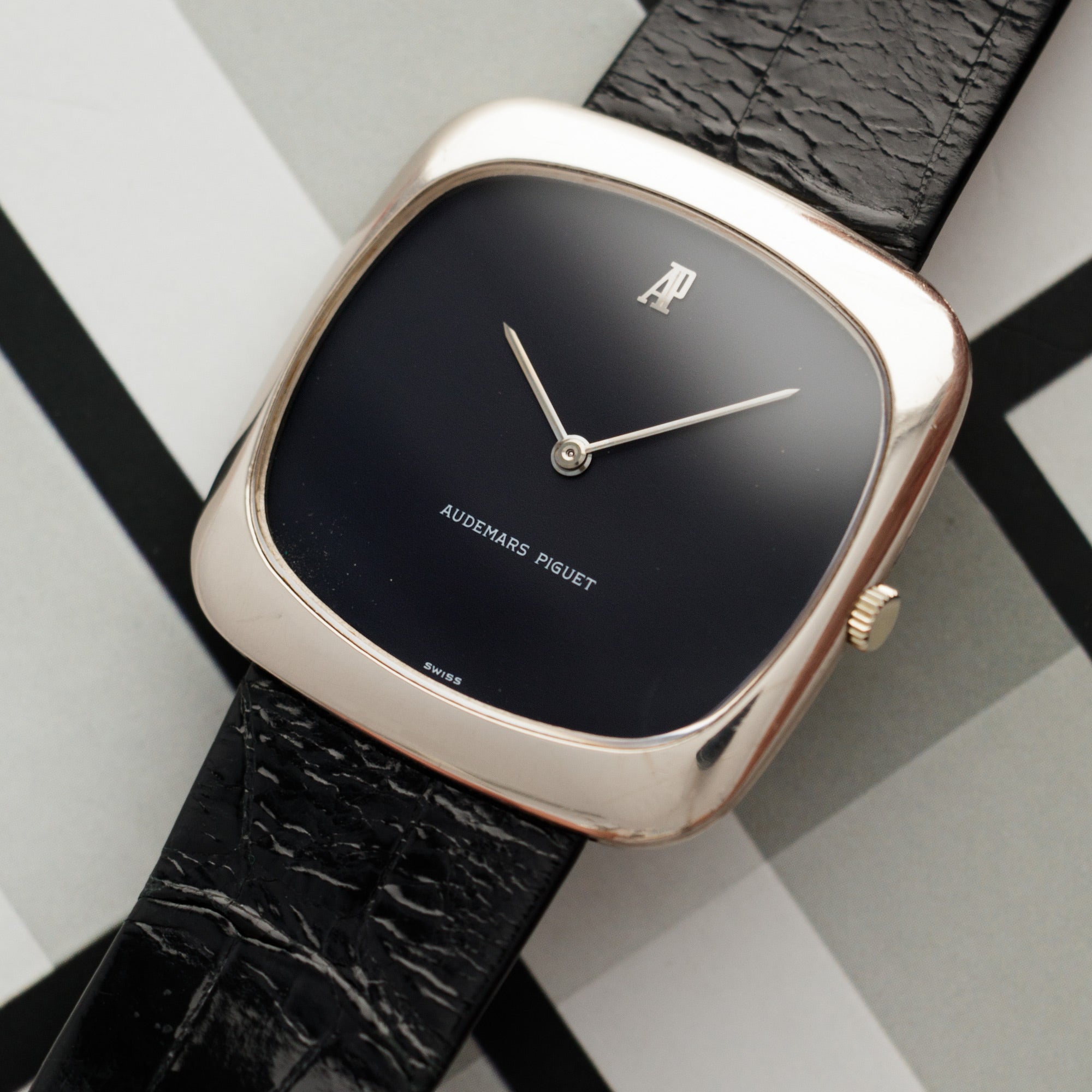 Audemars Piguet - Audemars Piguet White Gold Automatic TV Shaped Watch - The Keystone Watches