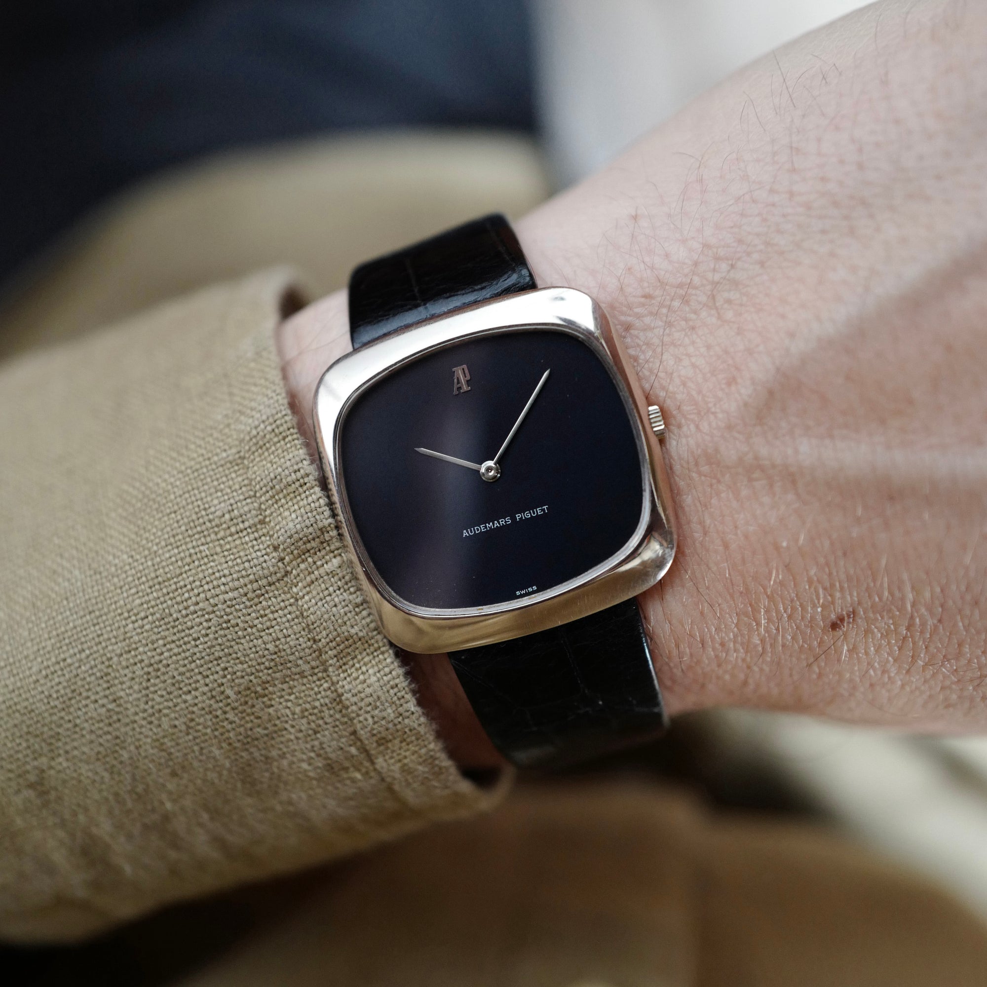 Audemars Piguet - Audemars Piguet White Gold Automatic TV Shaped Watch - The Keystone Watches