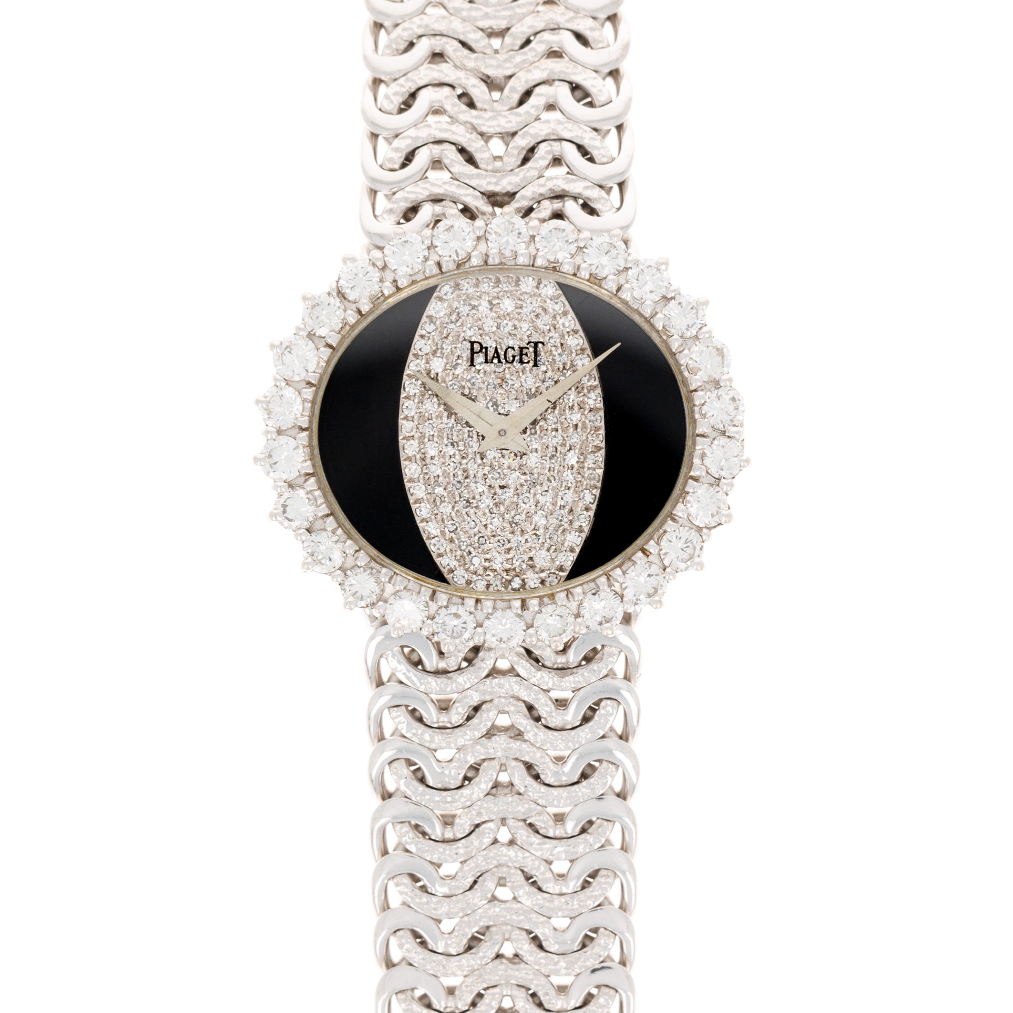 Piaget - Piaget White Gold Diamond Onyx Ref. 9802N93 - The Keystone Watches