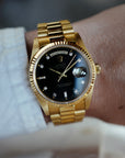 Rolex - Rolex Yellow Gold Day-Date Ref. 18038 with Black Diamond Dial - The Keystone Watches