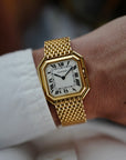 Cartier - Cartier Yellow Gold Tank Ceinture Automatic Watch on Original Bracelet - The Keystone Watches