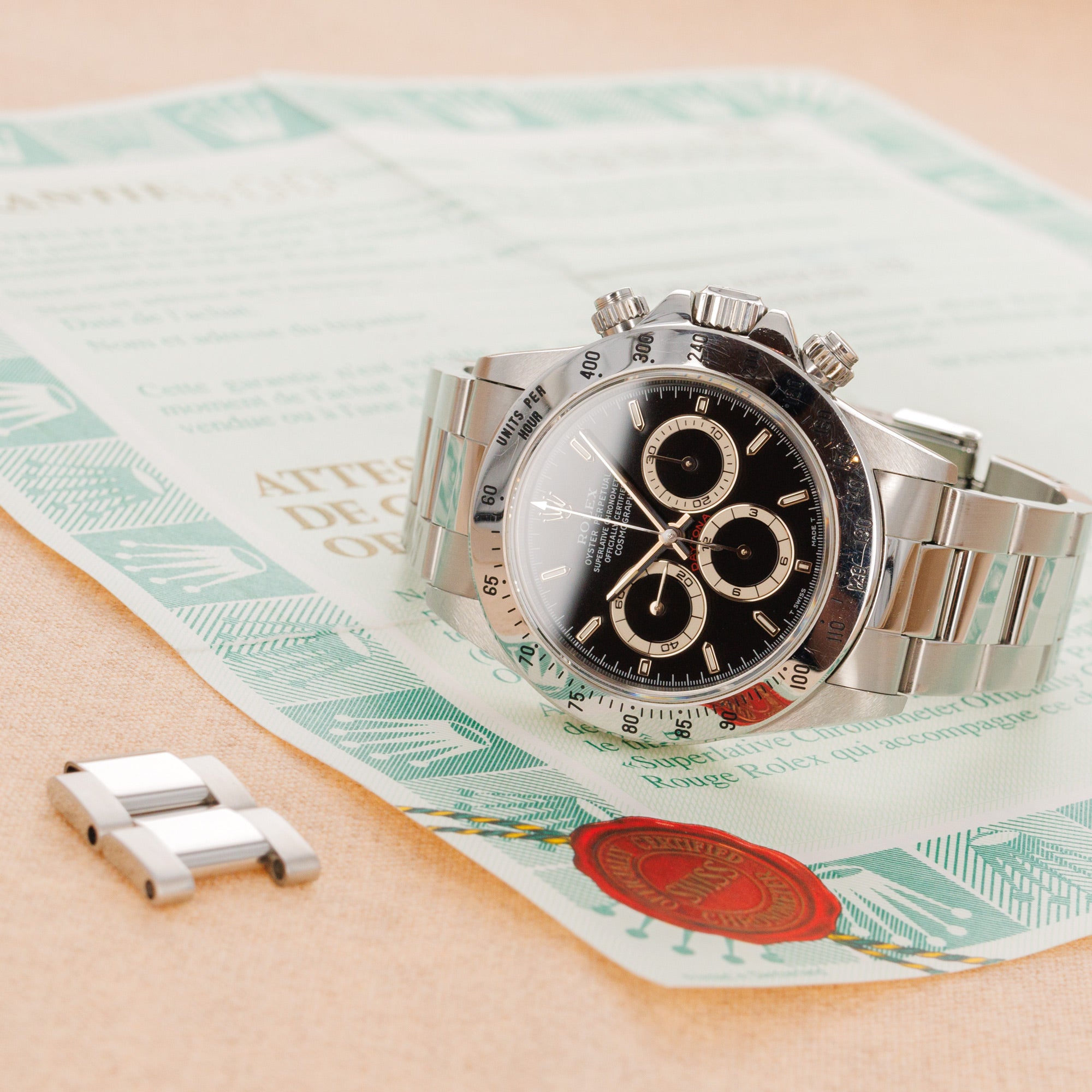 Rolex - Rolex Steel Zenith Daytona Chronograph Ref. 16520 with Original Warranty - The Keystone Watches