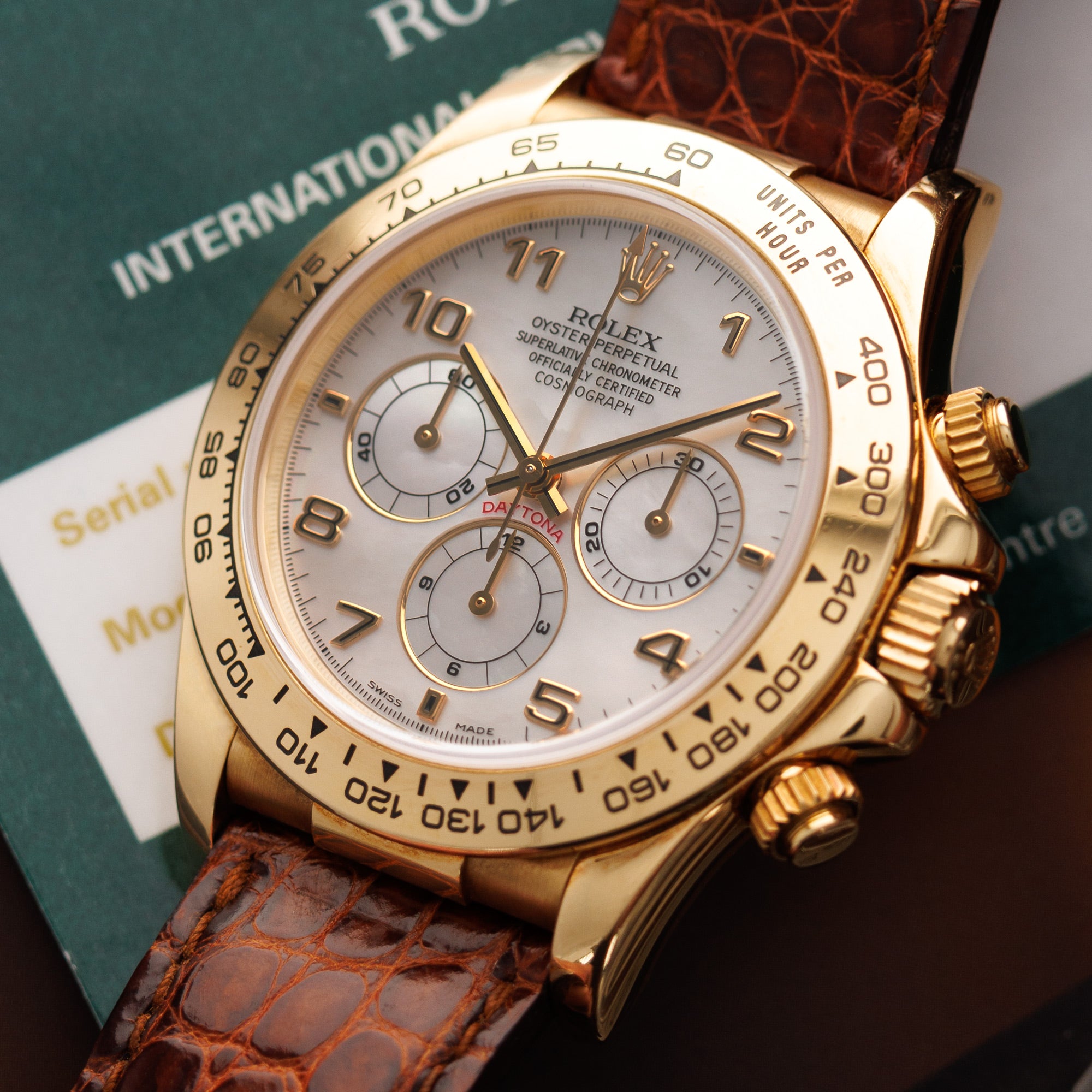 Rolex - Rolex Yellow Gold Zenith Daytona Ref. 16518 with Mother of Pearl Dial - The Keystone Watches