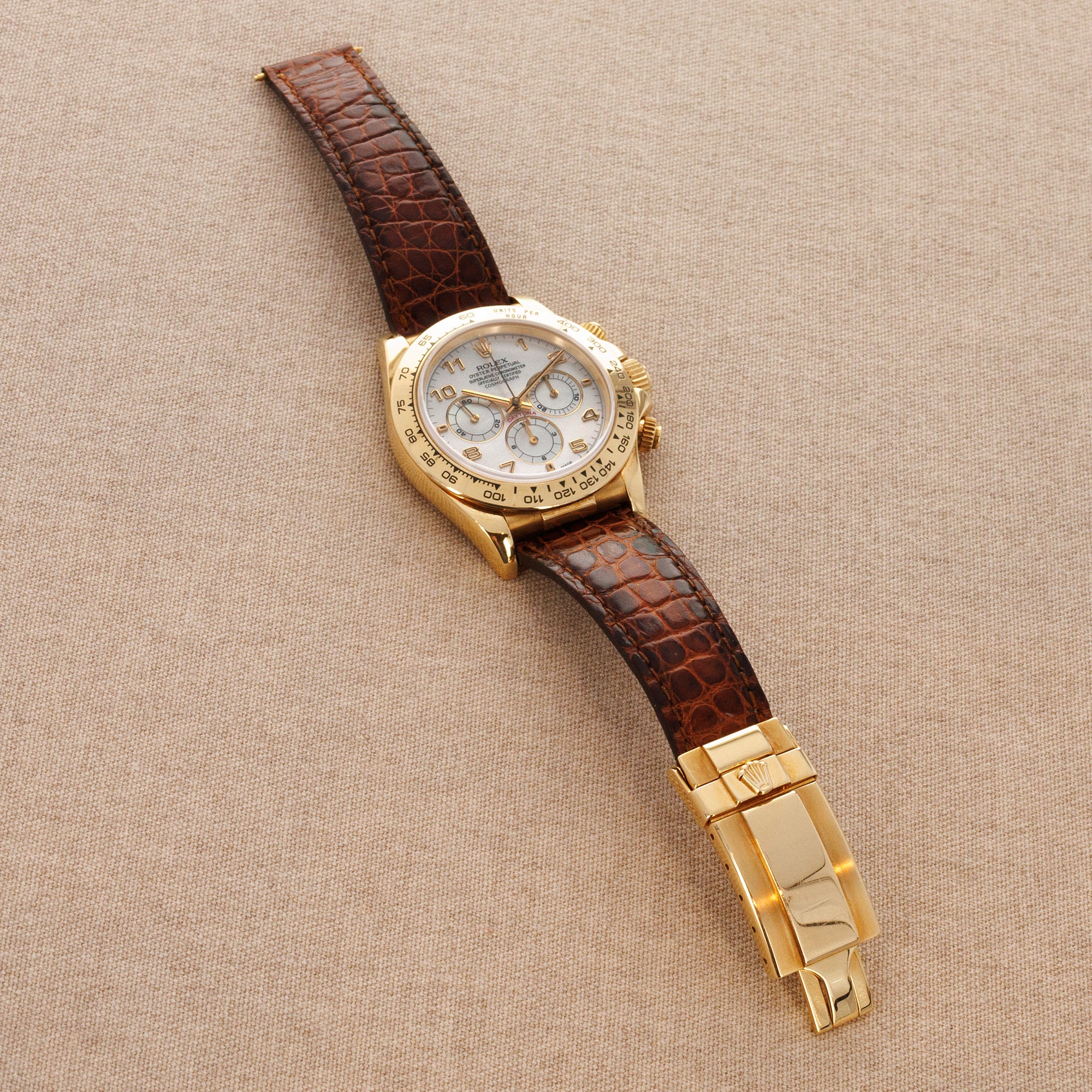 Rolex - Rolex Yellow Gold Zenith Daytona Ref. 16518 with Mother of Pearl Dial - The Keystone Watches