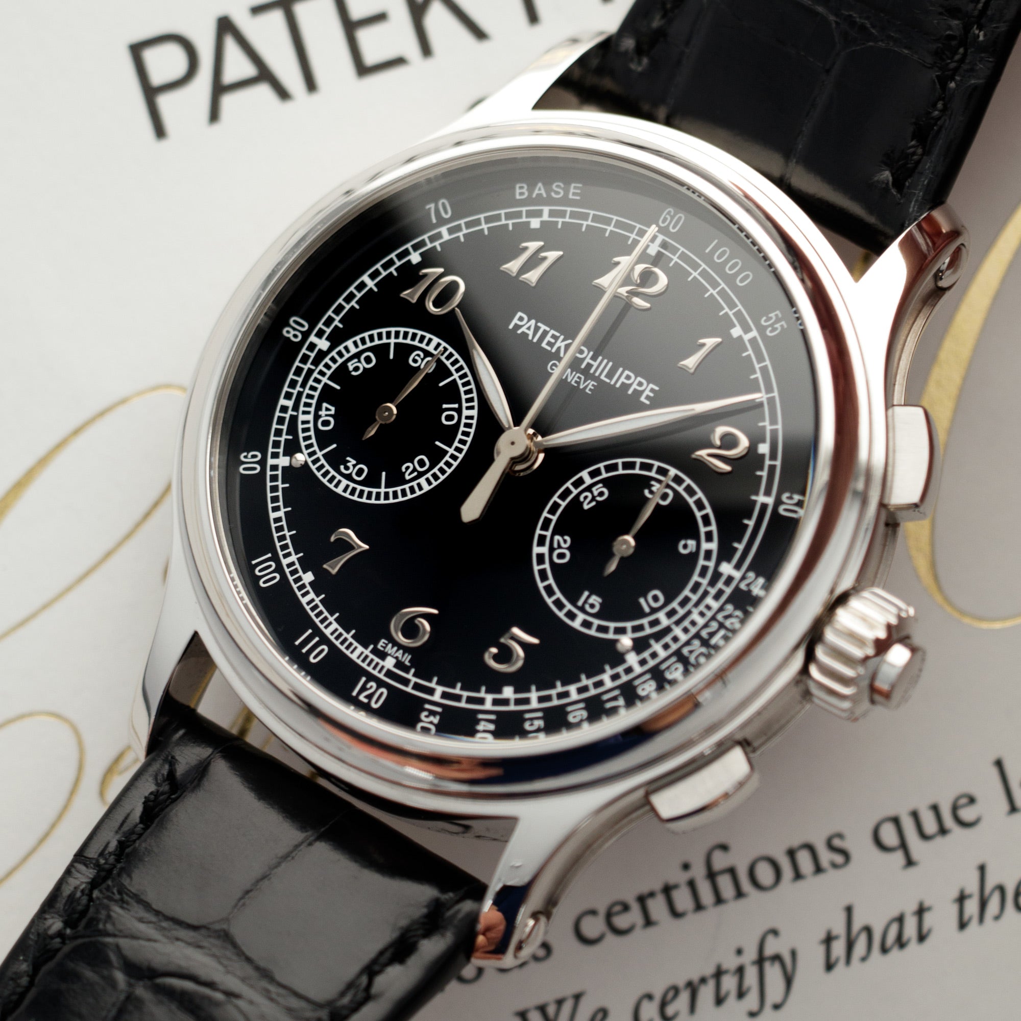 Patek Philippe - Patek Philippe Platinum Split Seconds Monopusher Ref. 5370 - The Keystone Watches
