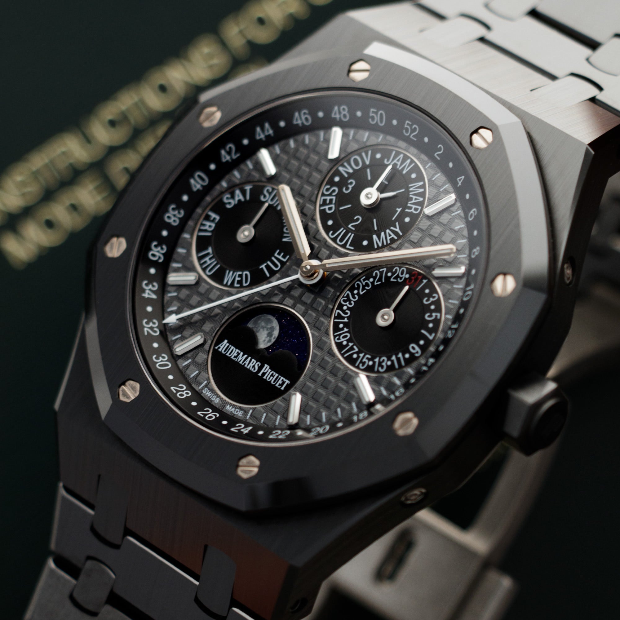 Audemars Piguet - Audemars Piguet Ceramic Royal Oak Perpetual Watch Ref. 26579CE - The Keystone Watches