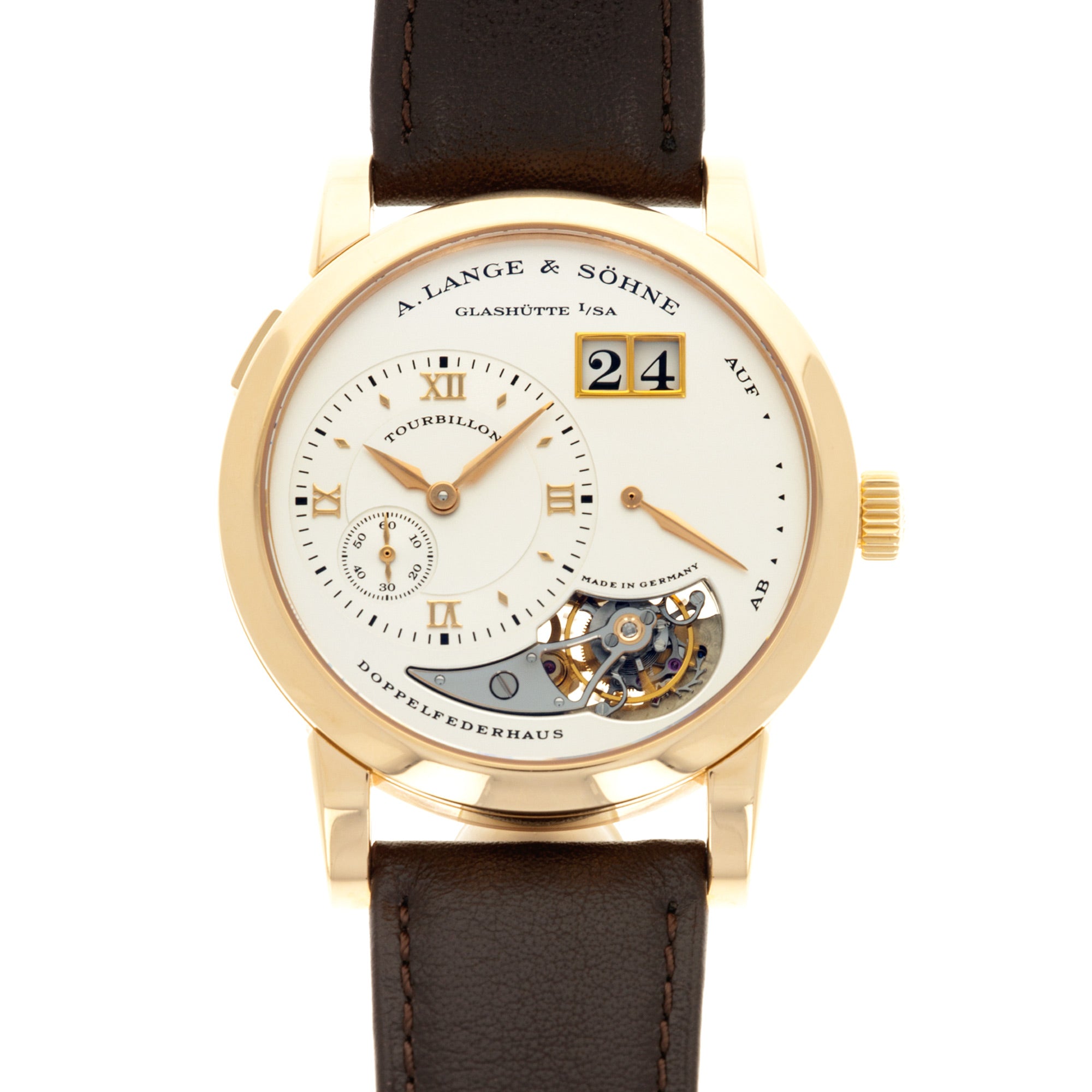 A. Lange & Sohne - A. Lange & Sohne Rose Gold Lange 1 Tourbillon Watch Ref. 704.032 - The Keystone Watches