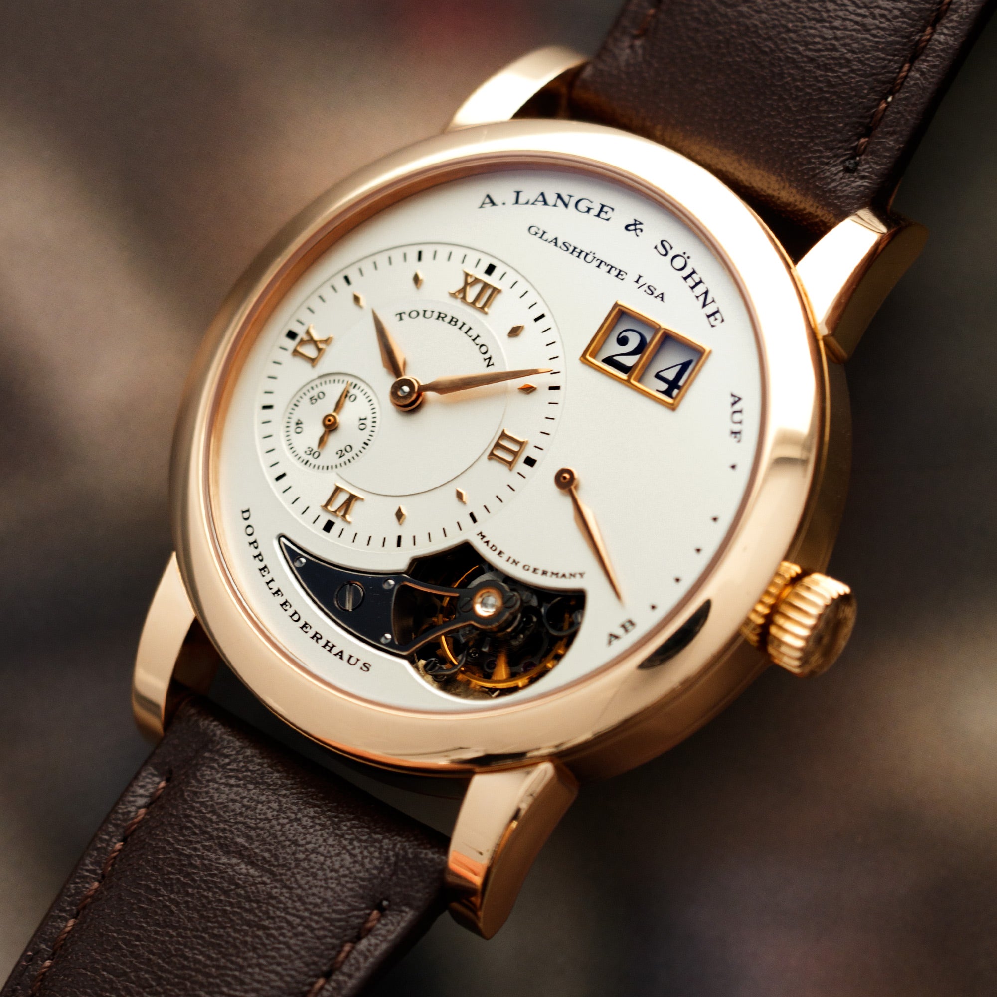 A. Lange &amp; Sohne - A. Lange &amp; Sohne Rose Gold Lange 1 Tourbillon Watch Ref. 704.032 - The Keystone Watches
