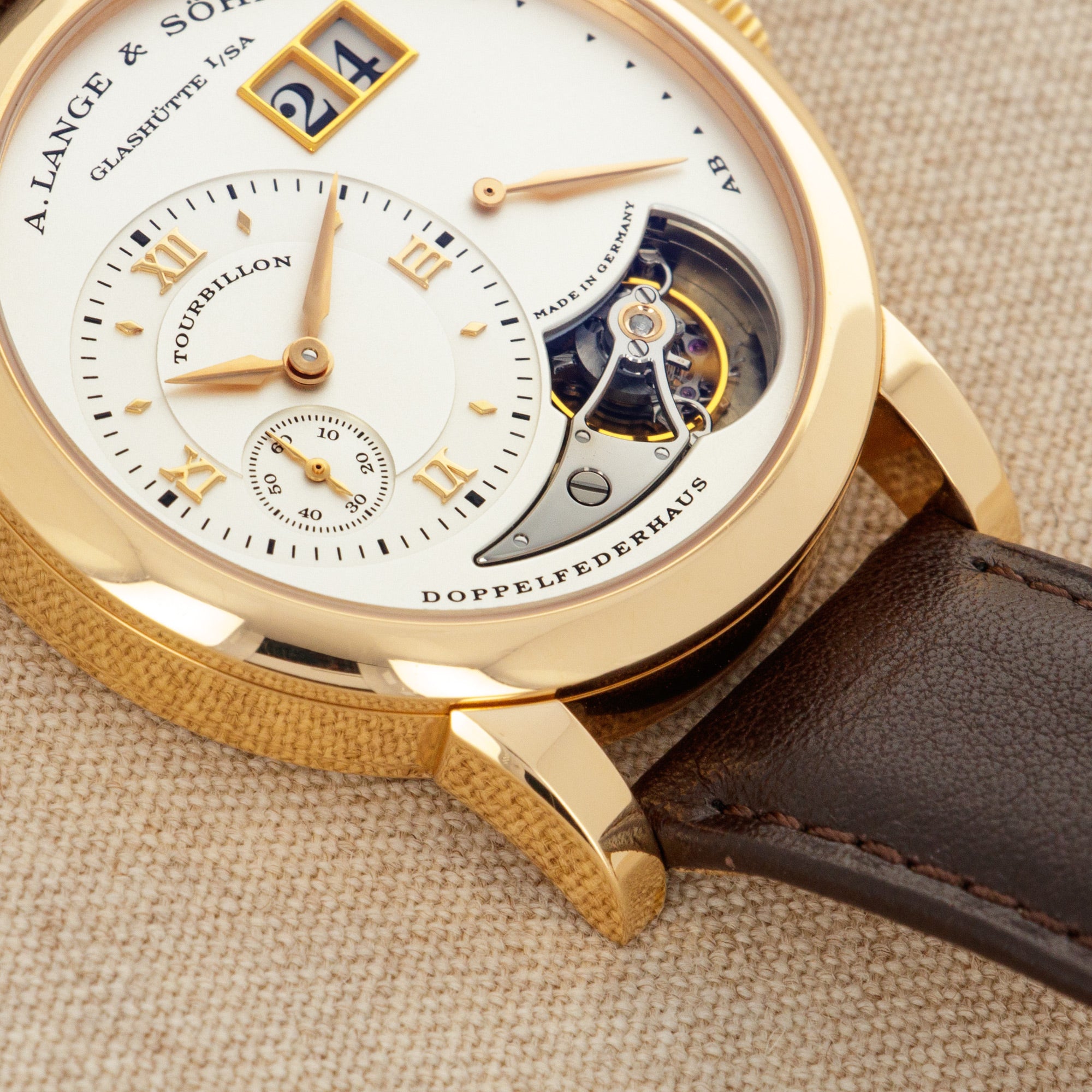 A. Lange &amp; Sohne - A. Lange &amp; Sohne Rose Gold Lange 1 Tourbillon Watch Ref. 704.032 - The Keystone Watches