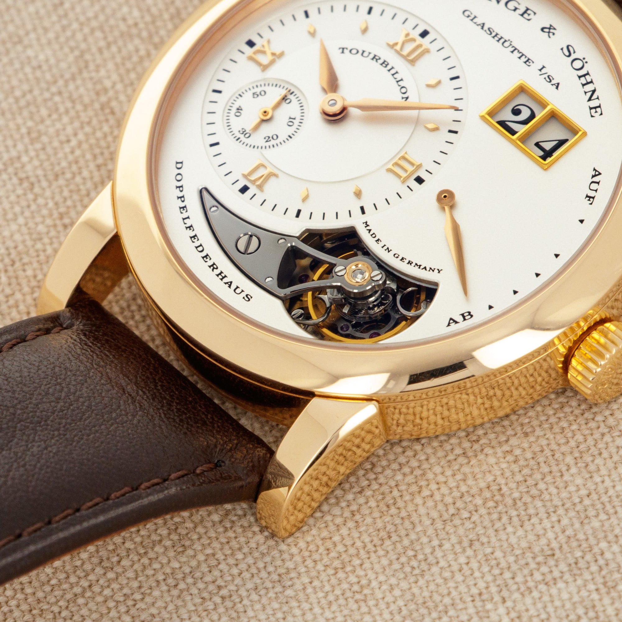 A. Lange &amp; Sohne - A. Lange &amp; Sohne Rose Gold Lange 1 Tourbillon Watch Ref. 704.032 - The Keystone Watches