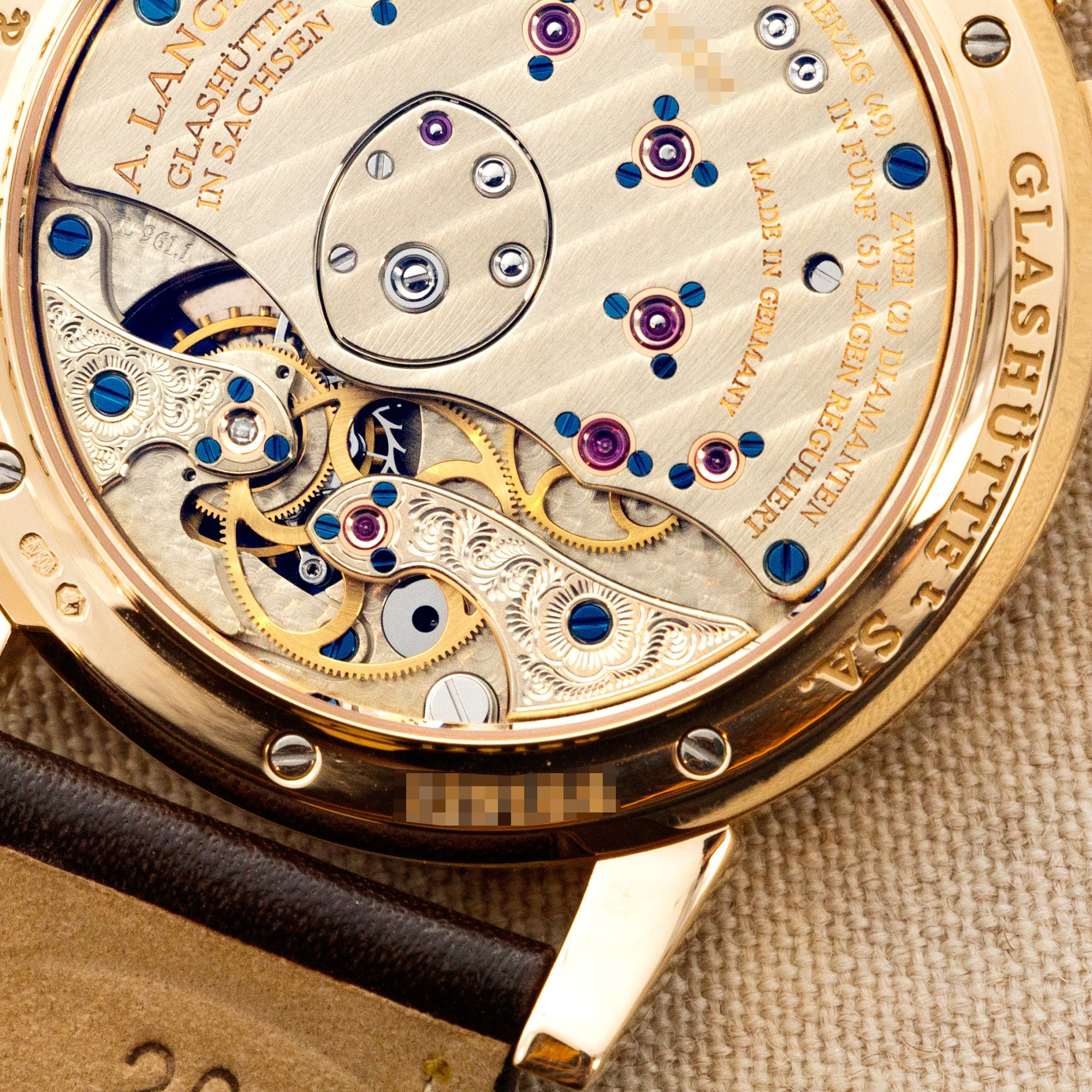 A. Lange &amp; Sohne - A. Lange &amp; Sohne Rose Gold Lange 1 Tourbillon Watch Ref. 704.032 - The Keystone Watches