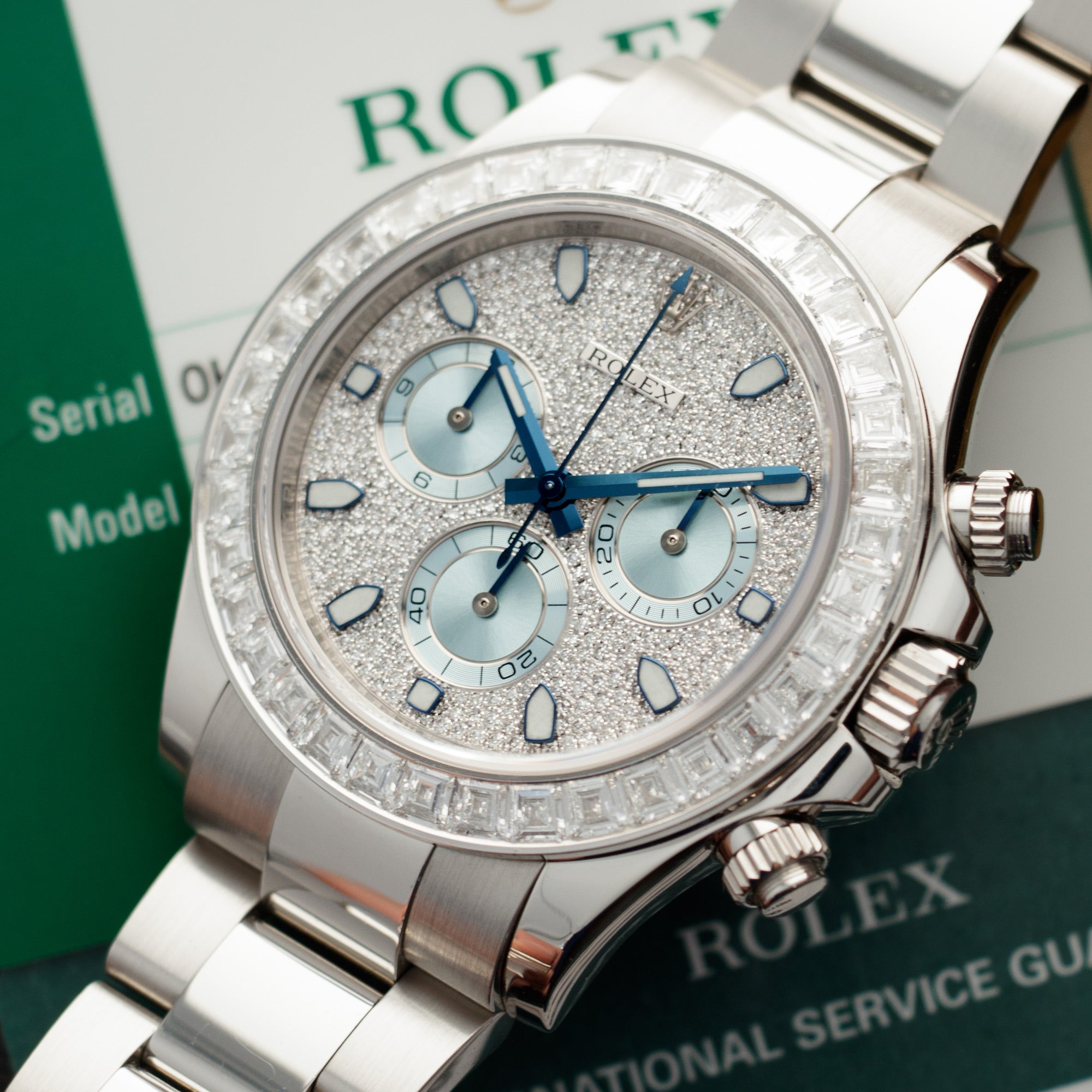 Rolex - Rolex Platinum Cosmograph Daytona Diamond Watch Ref. 116576 - The Keystone Watches