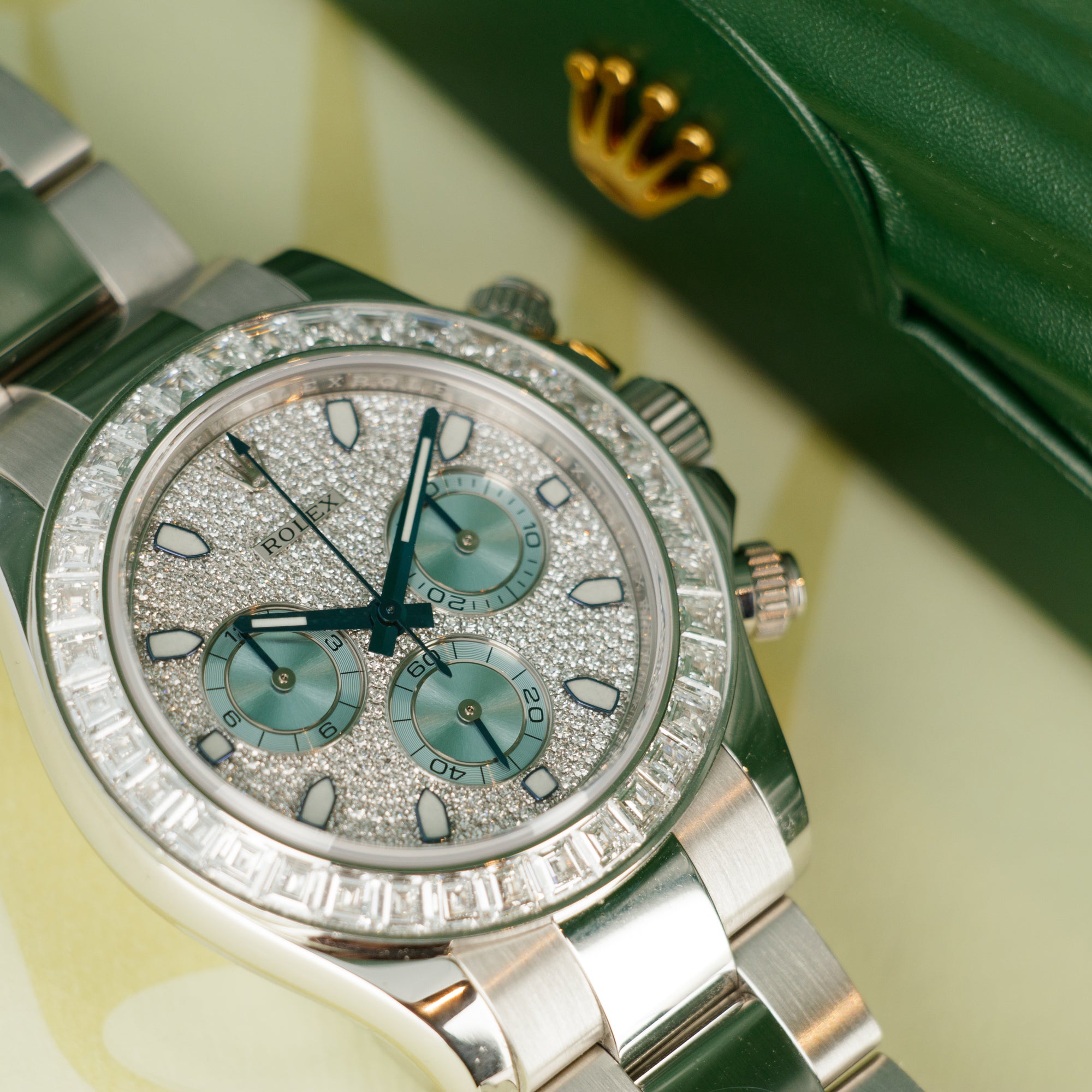 Rolex - Rolex Platinum Cosmograph Daytona Diamond Watch Ref. 116576 - The Keystone Watches