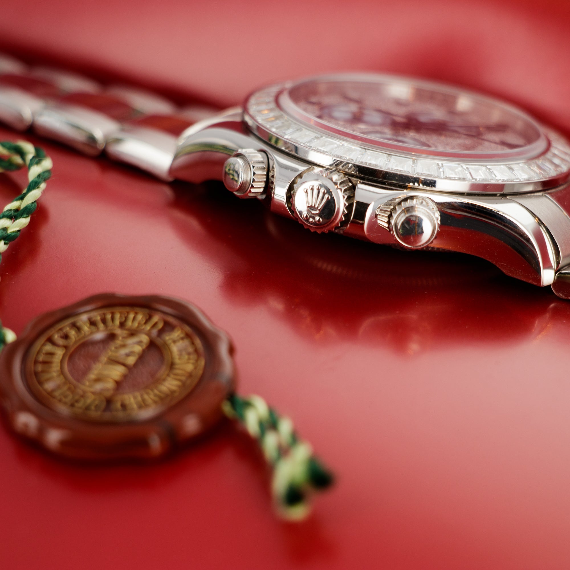 Rolex - Rolex Platinum Cosmograph Daytona Diamond Watch Ref. 116576 - The Keystone Watches
