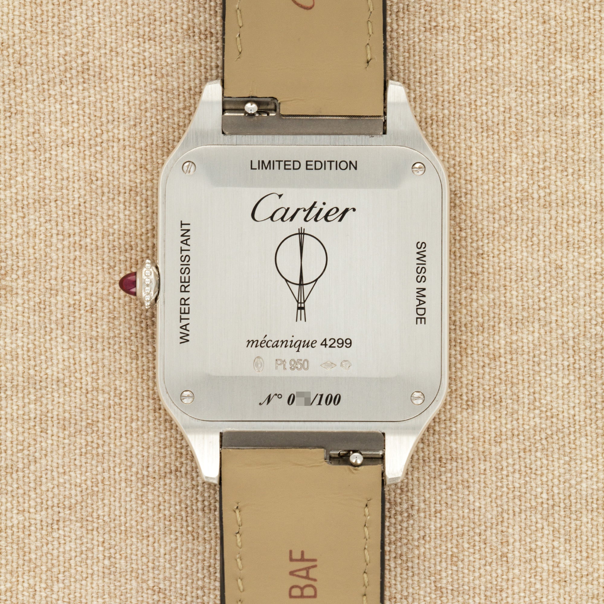 Cartier - Cartier Platinum Santos-Dumont Le Bresil Tank Ref. WGSA0034, Limited Edition of 100 Pieces - The Keystone Watches