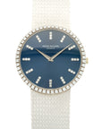Patek Philippe - Patek Philippe White Gold Calatrava Watch Ref. 3759 with Original Diamond Bezel and Dial - The Keystone Watches