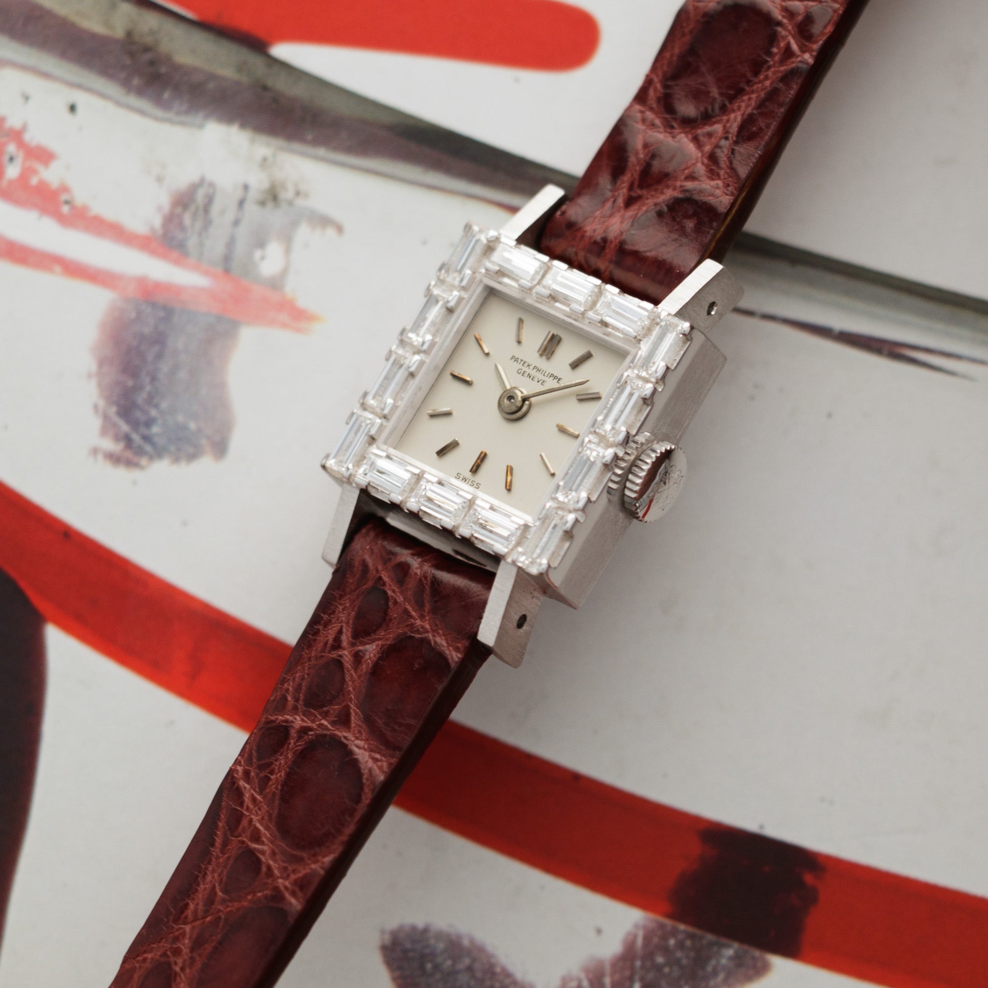 Patek Philippe - Patek Philippe White Gold & Baguette Diamond Watch Ref. 3313 - The Keystone Watches