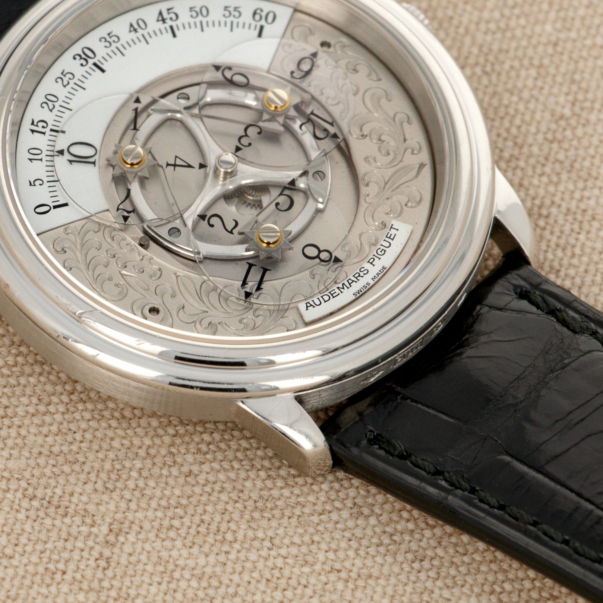 Audemars Piguet - Audemars Piguet Platinum Star Wheel Engraved Dial Ref. 25720 - The Keystone Watches