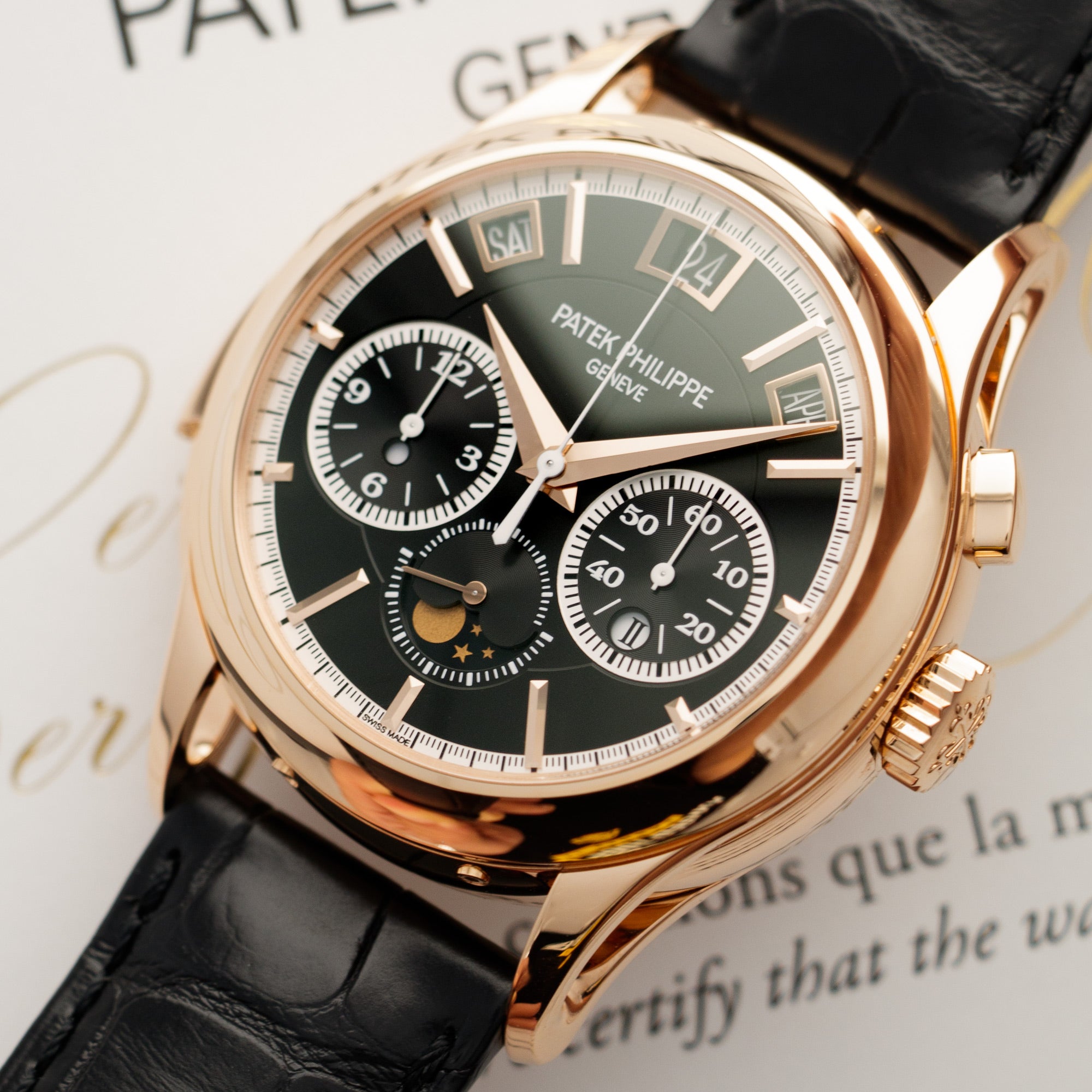 Patek Philippe - Patek Philippe Rose Gold Grand Complication Minute Repeater Ref. 5208 - The Keystone Watches