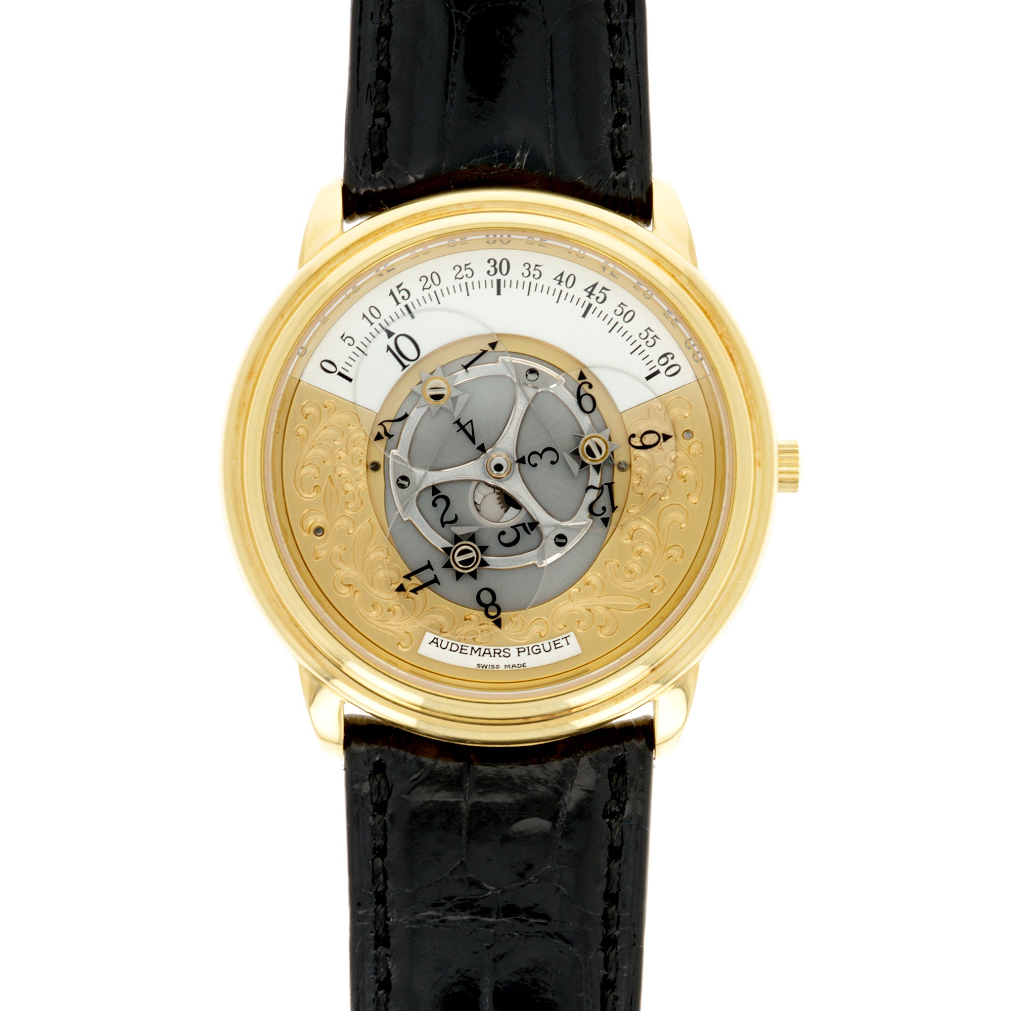 Audemars Piguet - Audemars Piguet Yellow Gold Star Wheel Engraved Dial Ref. 25720 - The Keystone Watches