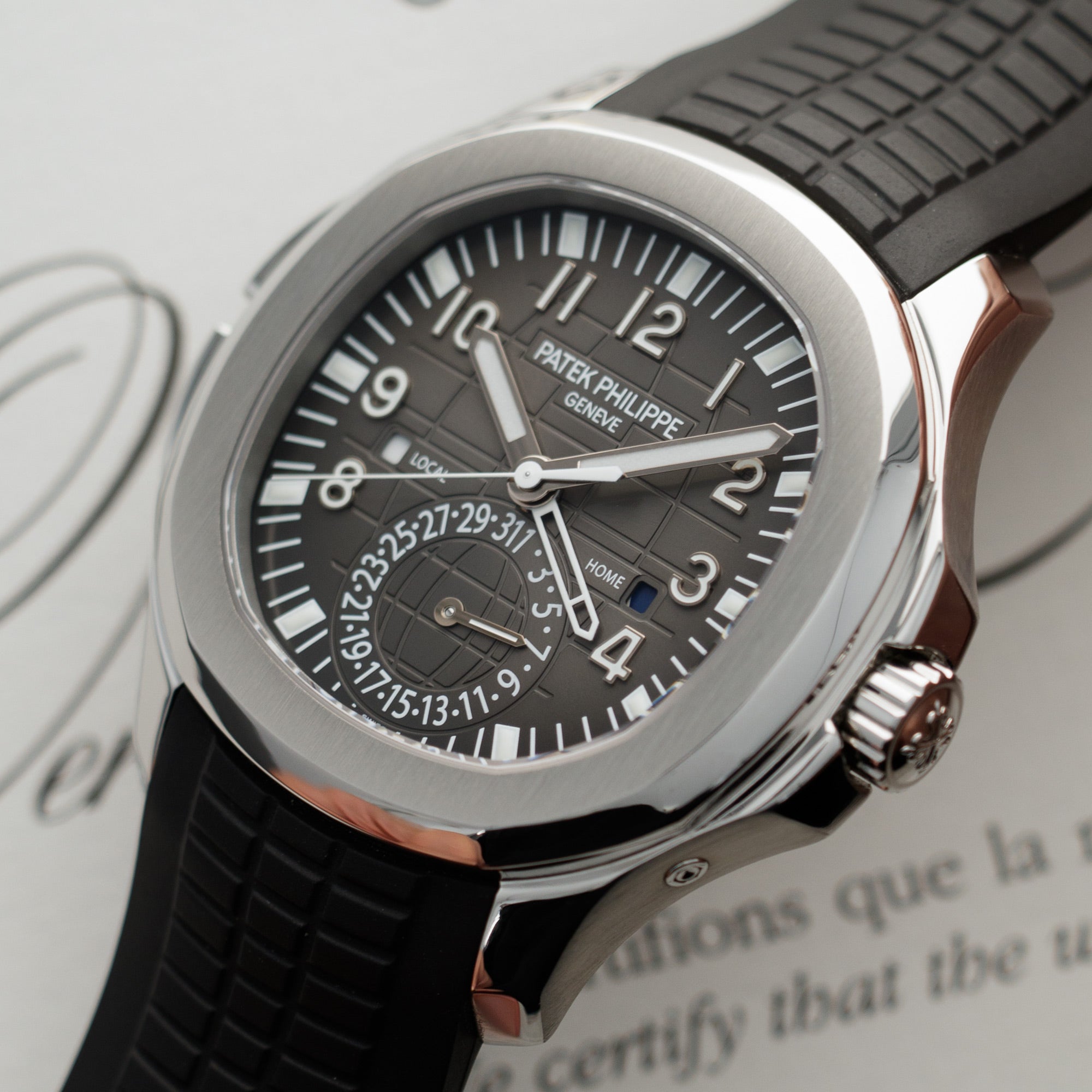 Patek Philippe - Patek Philippe Steel Dual Time Aquanaut Ref. 5164 - The Keystone Watches