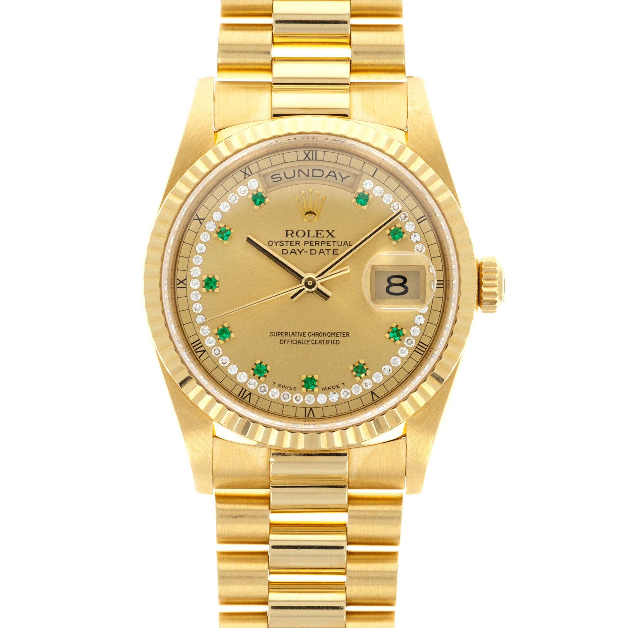 18k rolex day date best sale