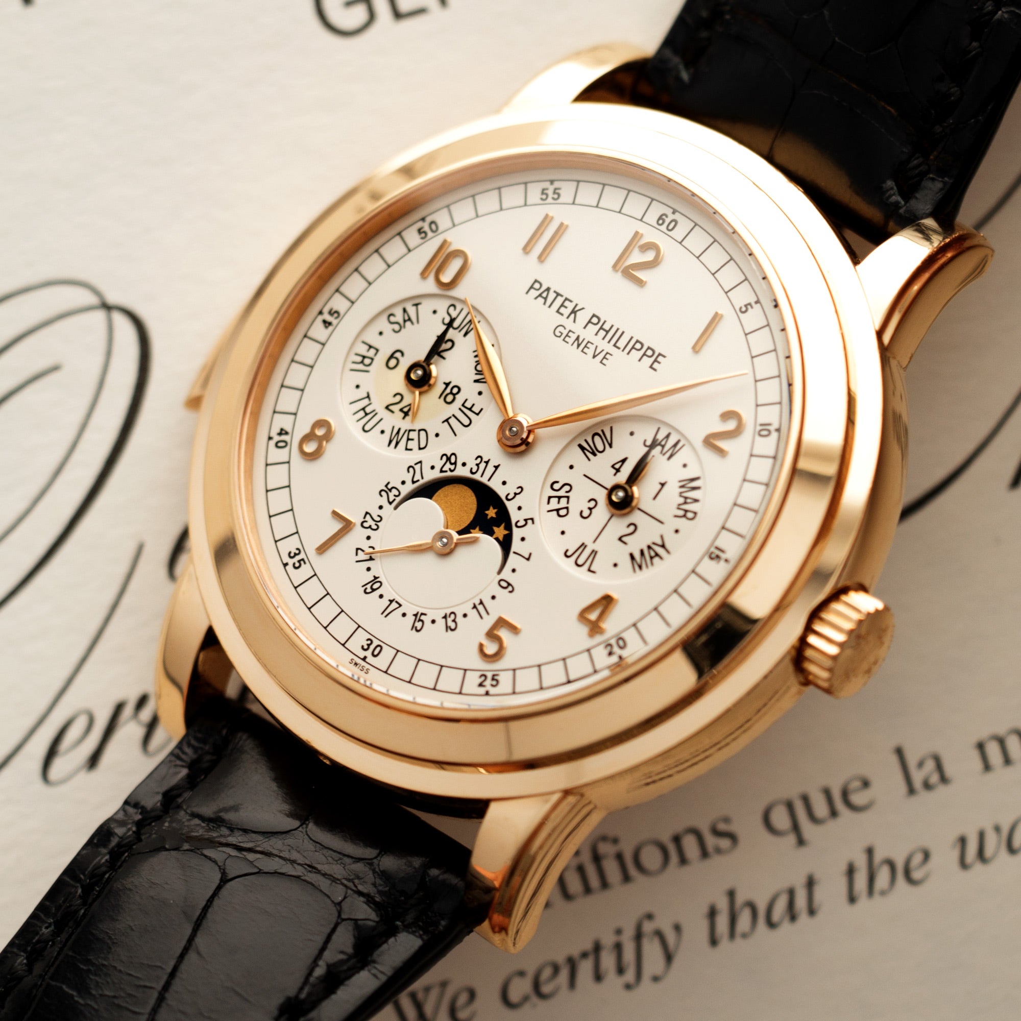 Patek Philippe - Patek Philippe Rose Gold Perpetual Minute Repeater Watch Ref. 5074 - The Keystone Watches