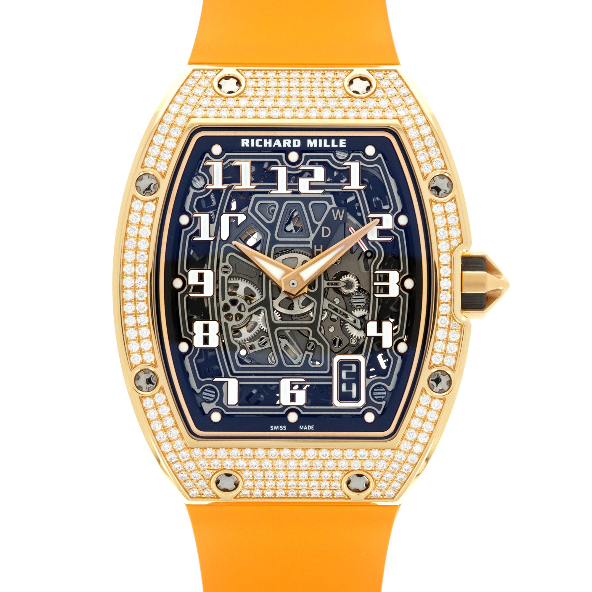 Richard Mille - Richard Mille Rose Gold RM67-01 with Factory Pave Diamond Case - The Keystone Watches