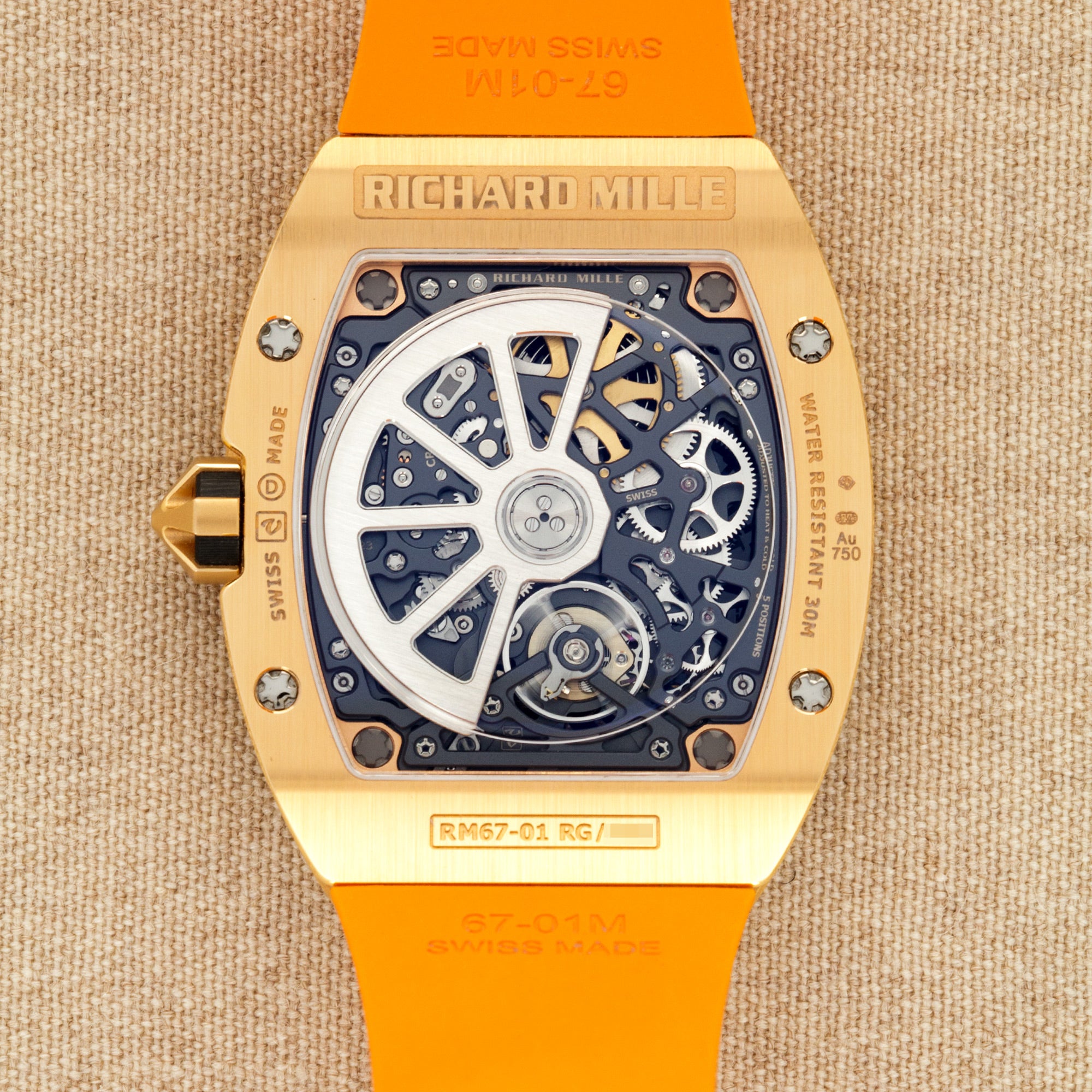 Richard Mille - Richard Mille Rose Gold RM67-01 with Factory Pave Diamond Case - The Keystone Watches