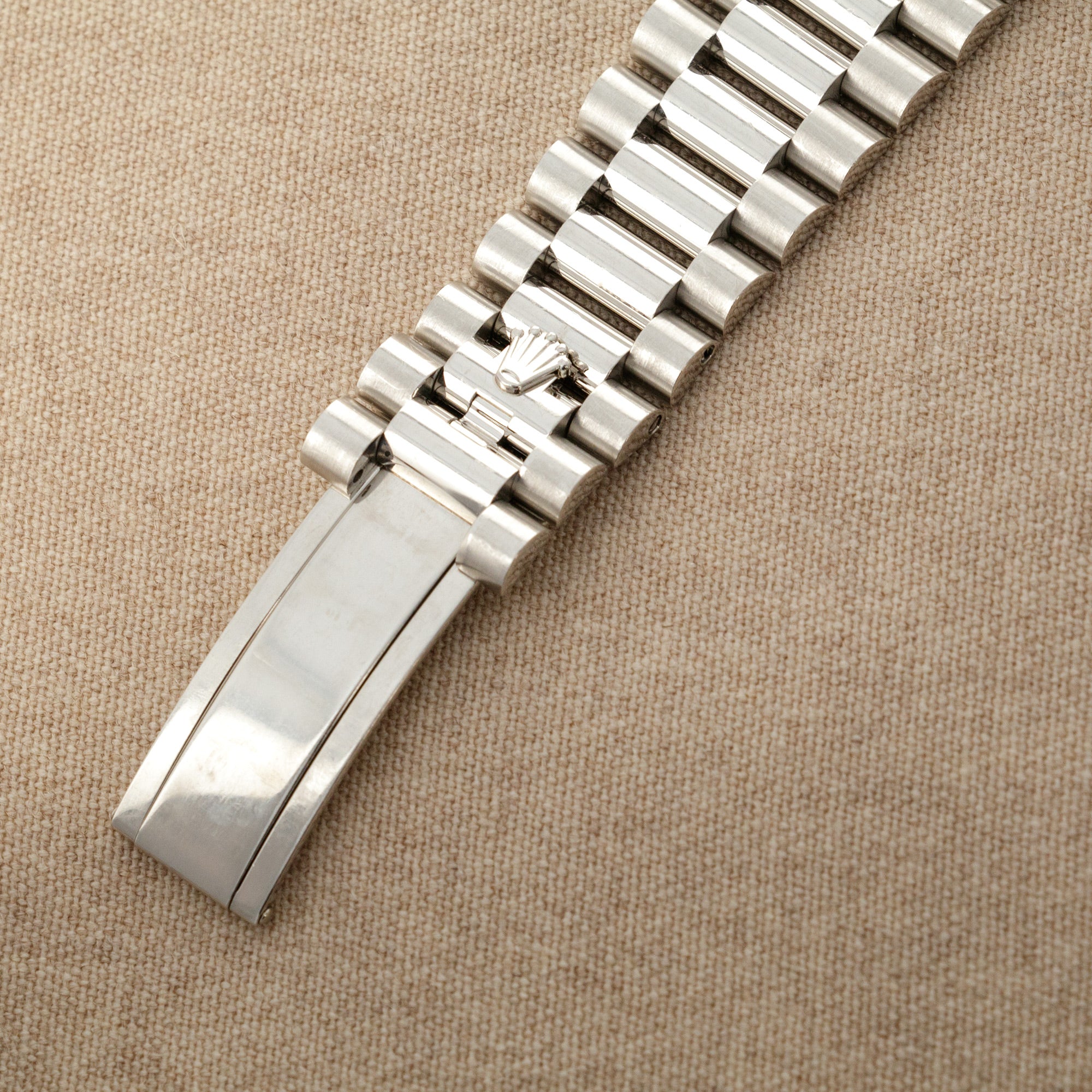 Rolex - Rolex Platinum Ice-Blue Day-Date Ref. 228396 with Baguette Diamonds - The Keystone Watches