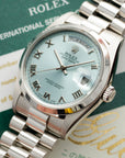 Rolex - Rolex Platinum Ice Blue Day-Date Ref. 18206 - The Keystone Watches