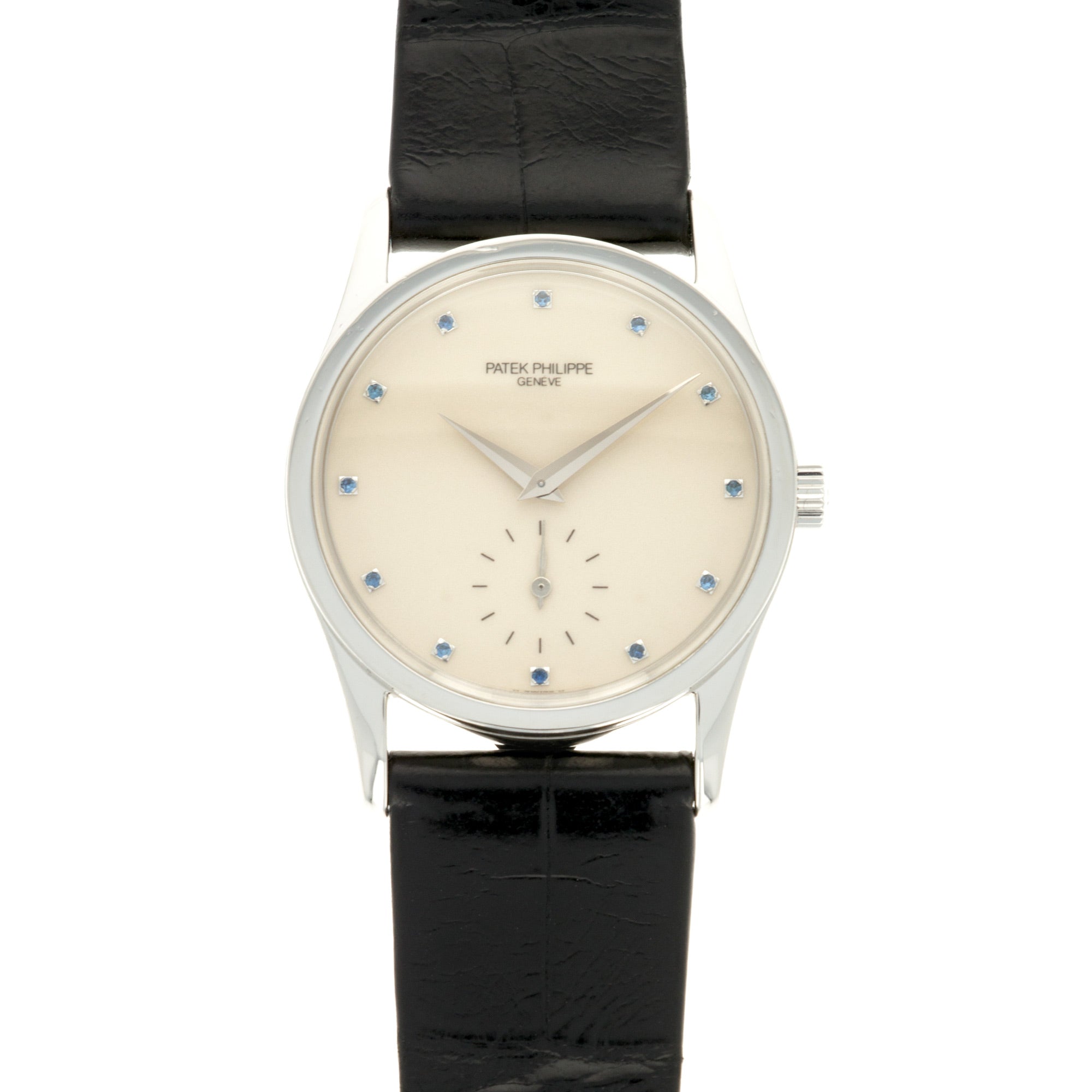Patek Philippe - Patek Philippe Platinum Calatrava Sapphire Dial Watch Ref. 3796 - The Keystone Watches